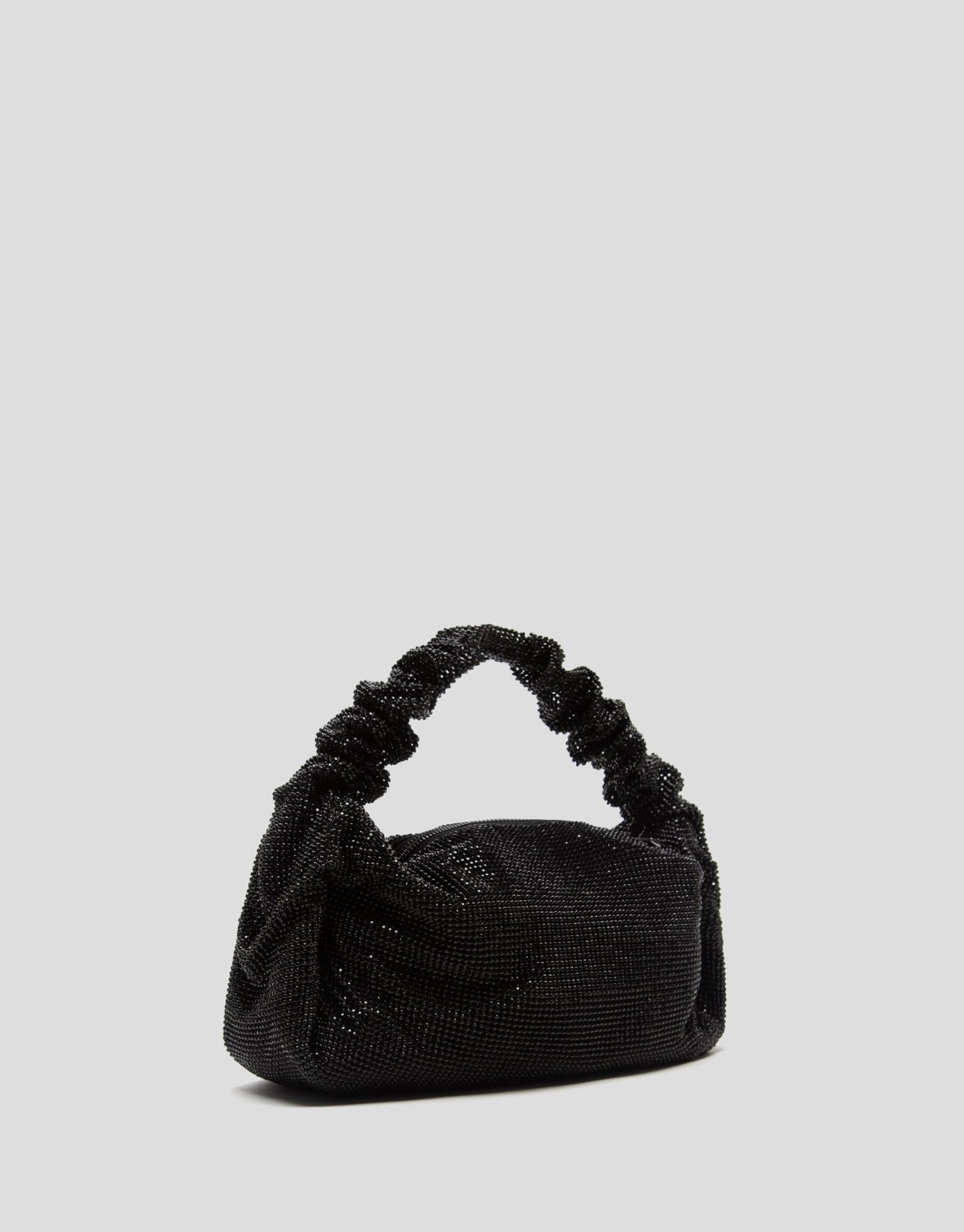 Handbags | Ariana Cristal Mesh Black Handbag by Spanish designer Roberto Verino