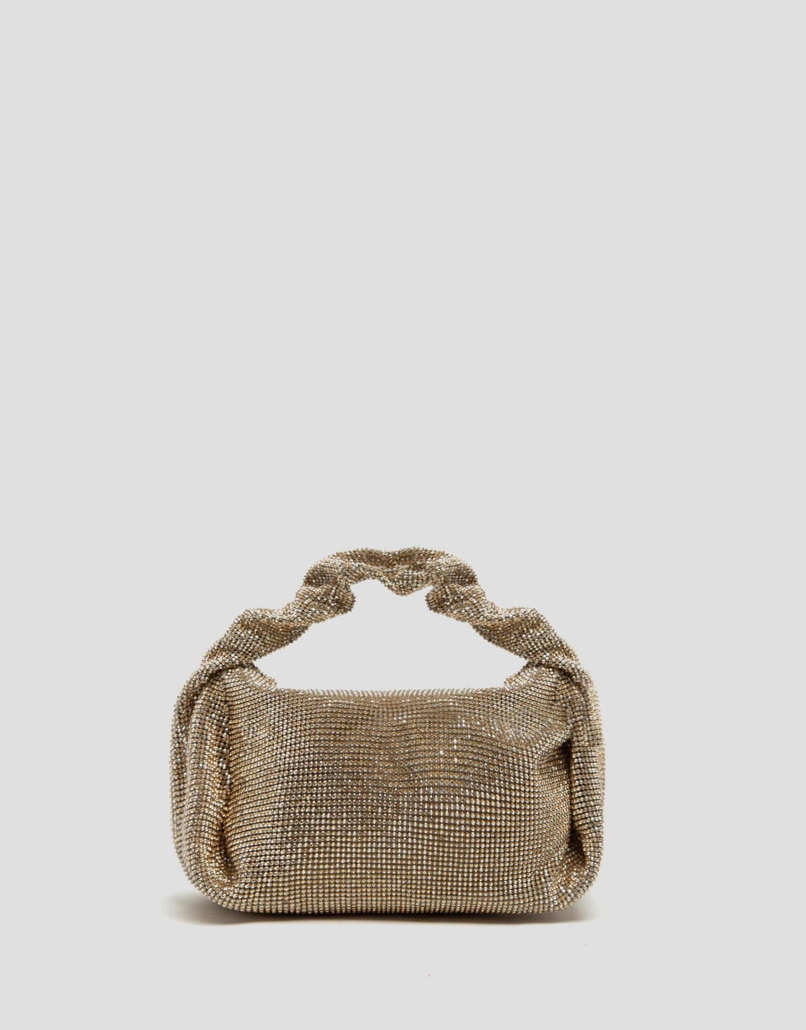 Handbags | Ariana Cristal Mesh gold handbag by Spanish designer Roberto Verino