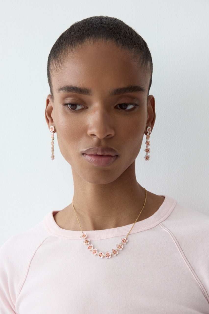 Mini Cherry Blossom Statement Necklace | AYHM3011 - Les Nereides