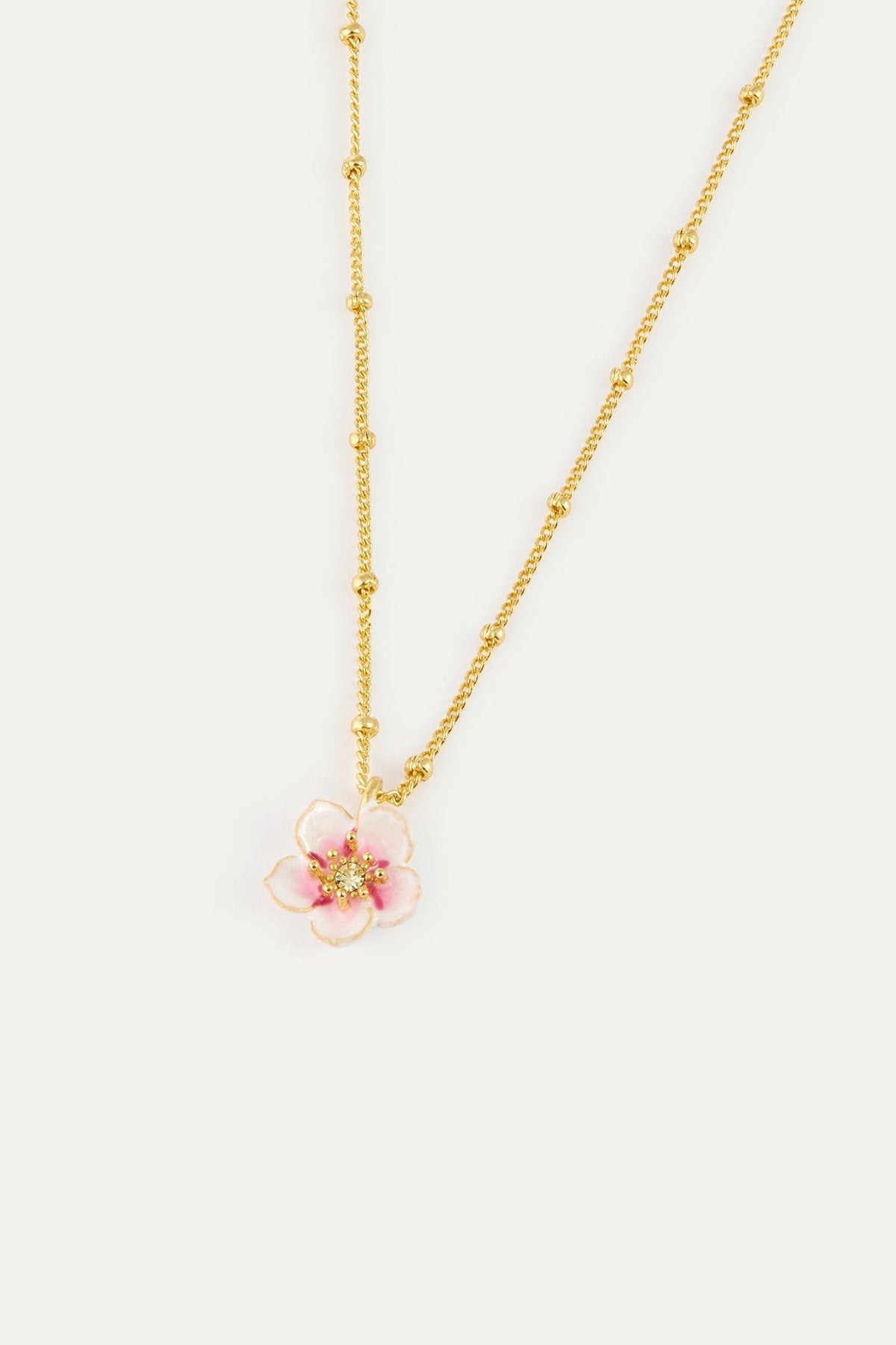Mini Cherry Blossom Pendant Necklace | AYHM3021 - Les Nereides