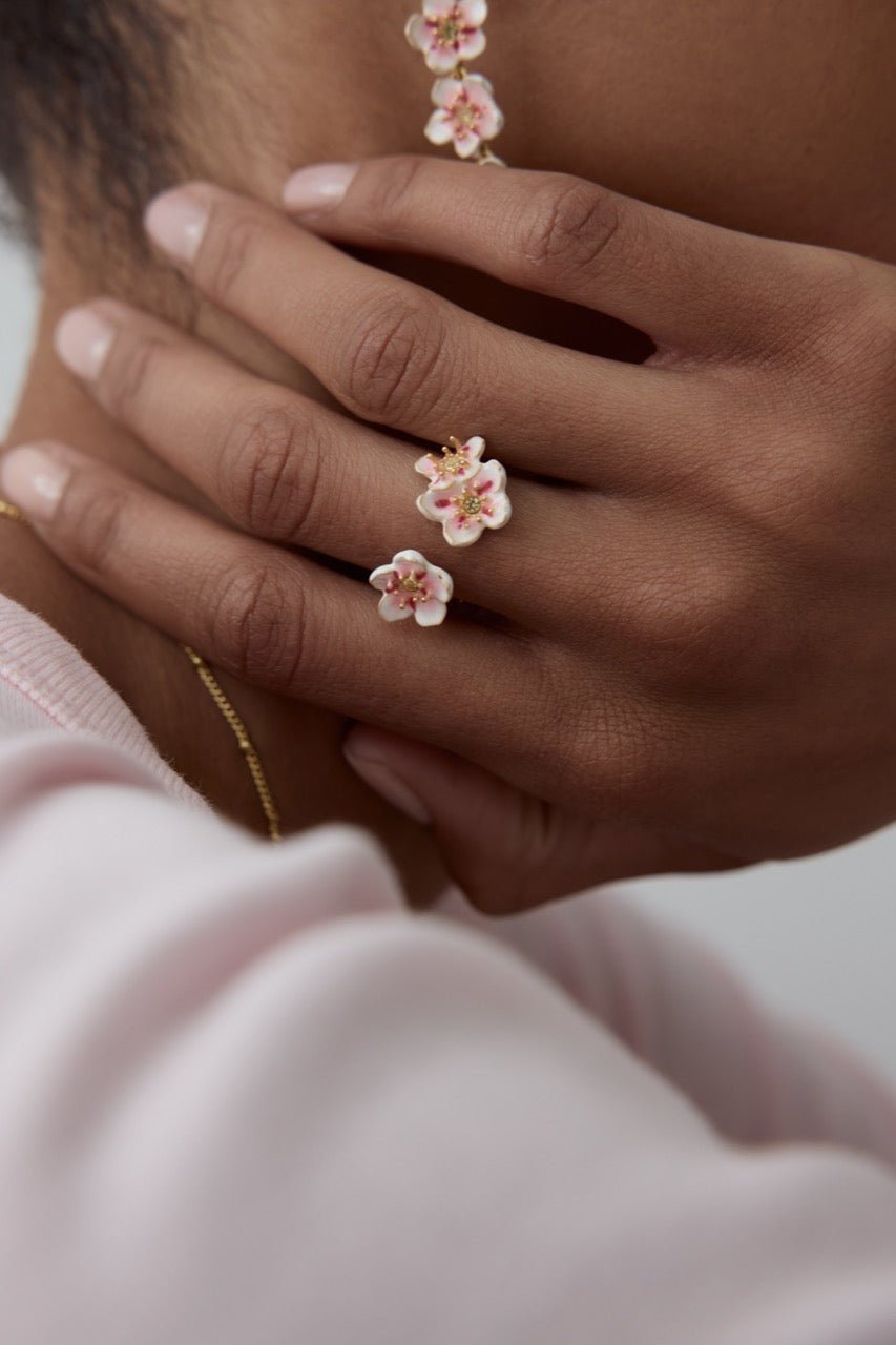 Mini Cherry Blossom Adjustable Ring | AYHM6011 - Les Nereides