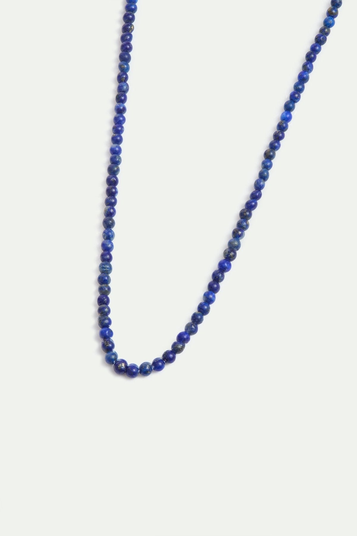 Thin Blue Lapis Lazuli Bead Necklace | AYPE3021 - Les Nereides