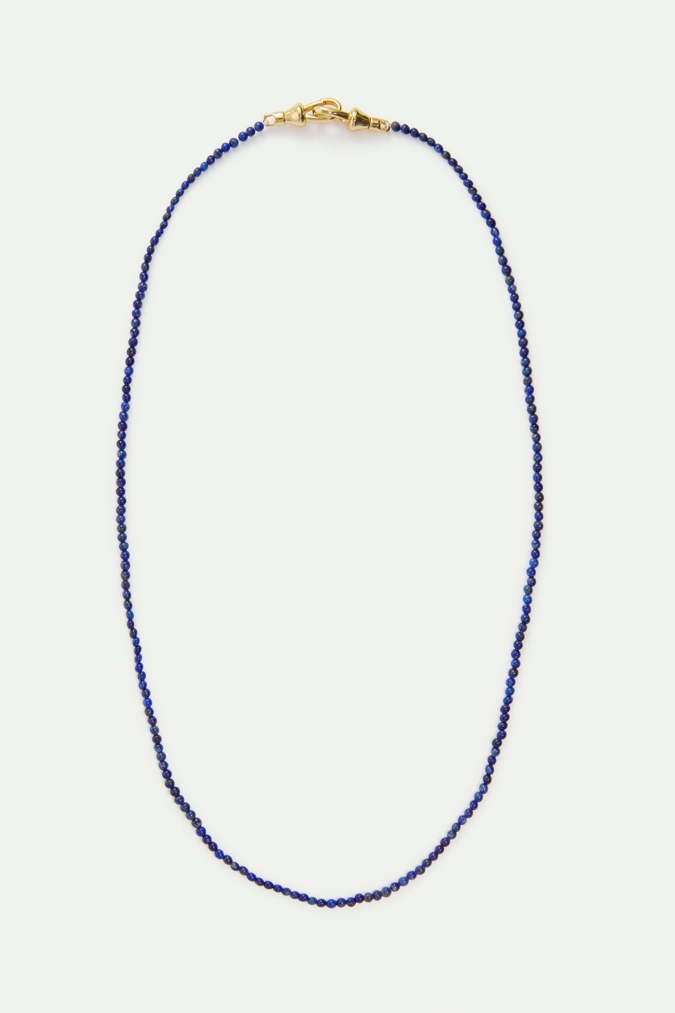 Thin Blue Lapis Lazuli Bead Necklace | AYPE3021 - Les Nereides