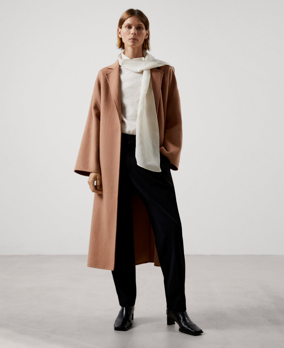 Women Shirt | Beige Modal Fabric Blouse by Spanish designer Adolfo Dominguez