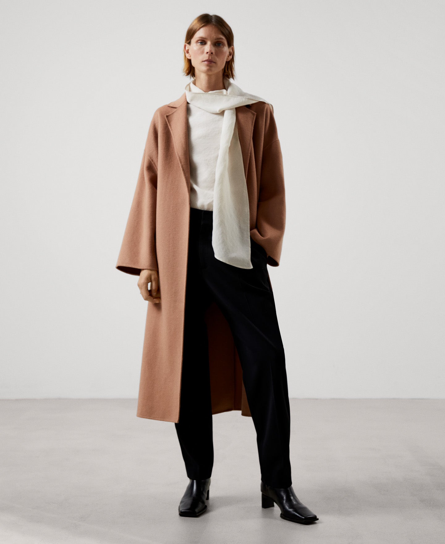Women Shirt | Beige Modal Fabric Blouse by Spanish designer Adolfo Dominguez