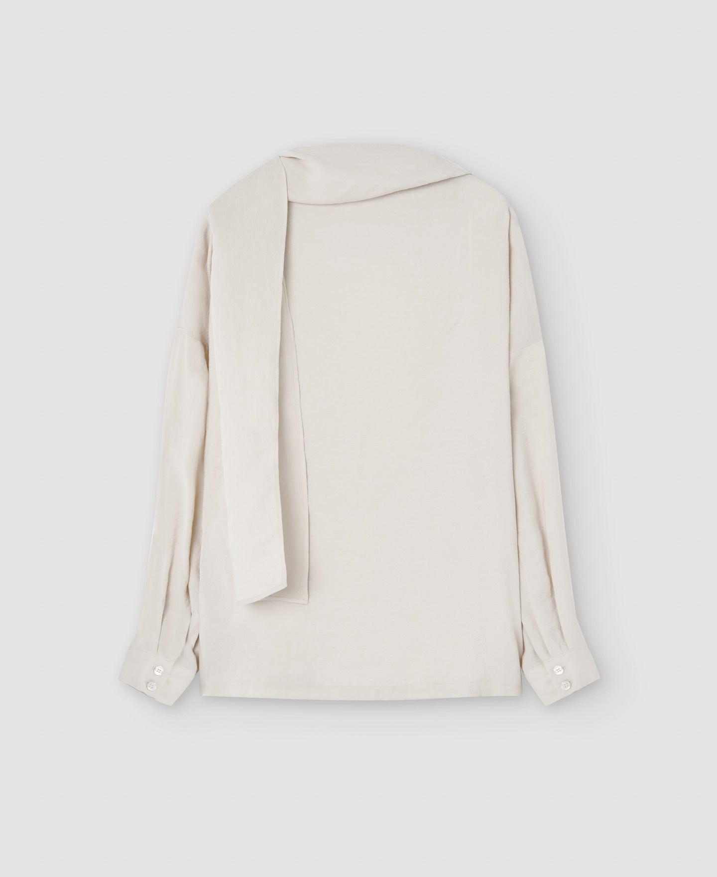 Women Shirt | Beige Modal Fabric Blouse by Spanish designer Adolfo Dominguez