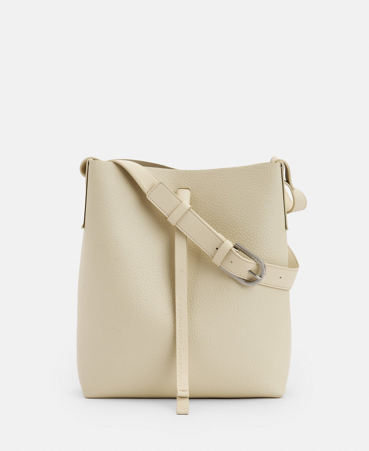 Women Bags | Beige Recycled Material Hobo by Spanish designer Adolfo Dominguez