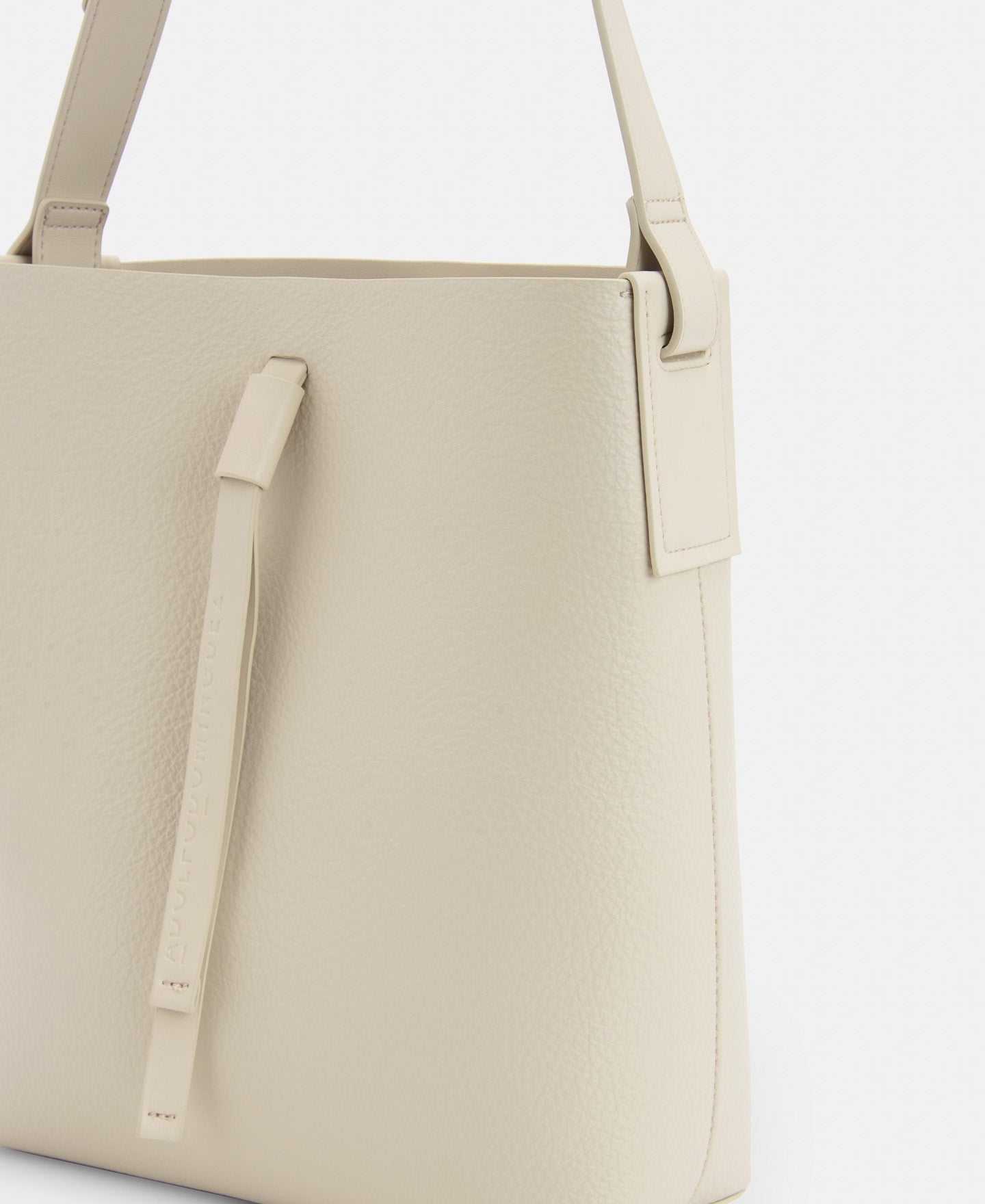 Women Bags | Beige Recycled Material Hobo by Spanish designer Adolfo Dominguez