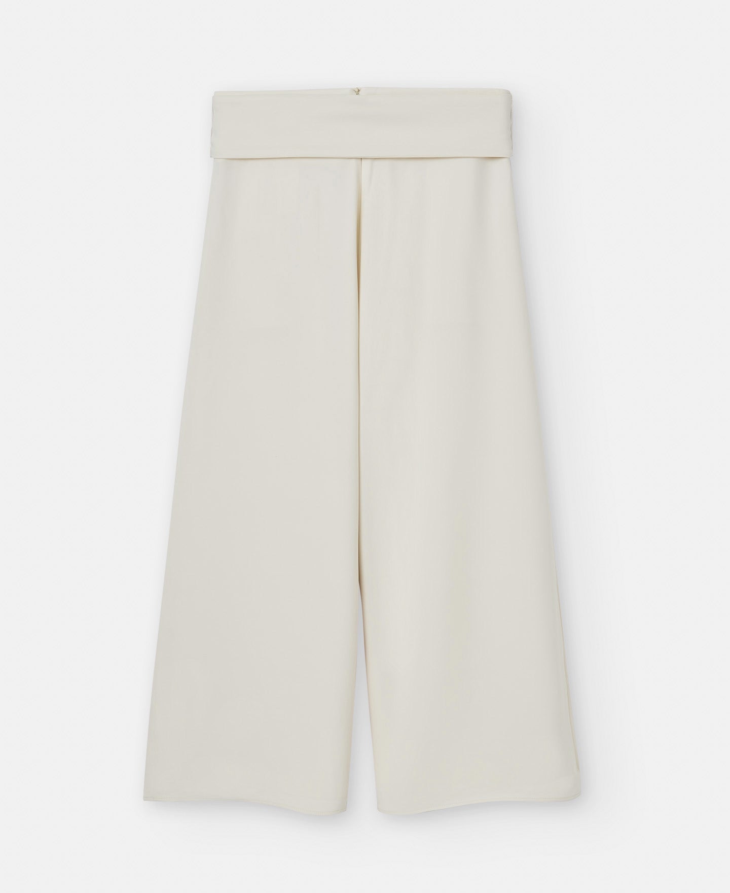 Women Trousers | Beige Recycled Polyester Palazzo Trousers by Spanish designer Adolfo Dominguez