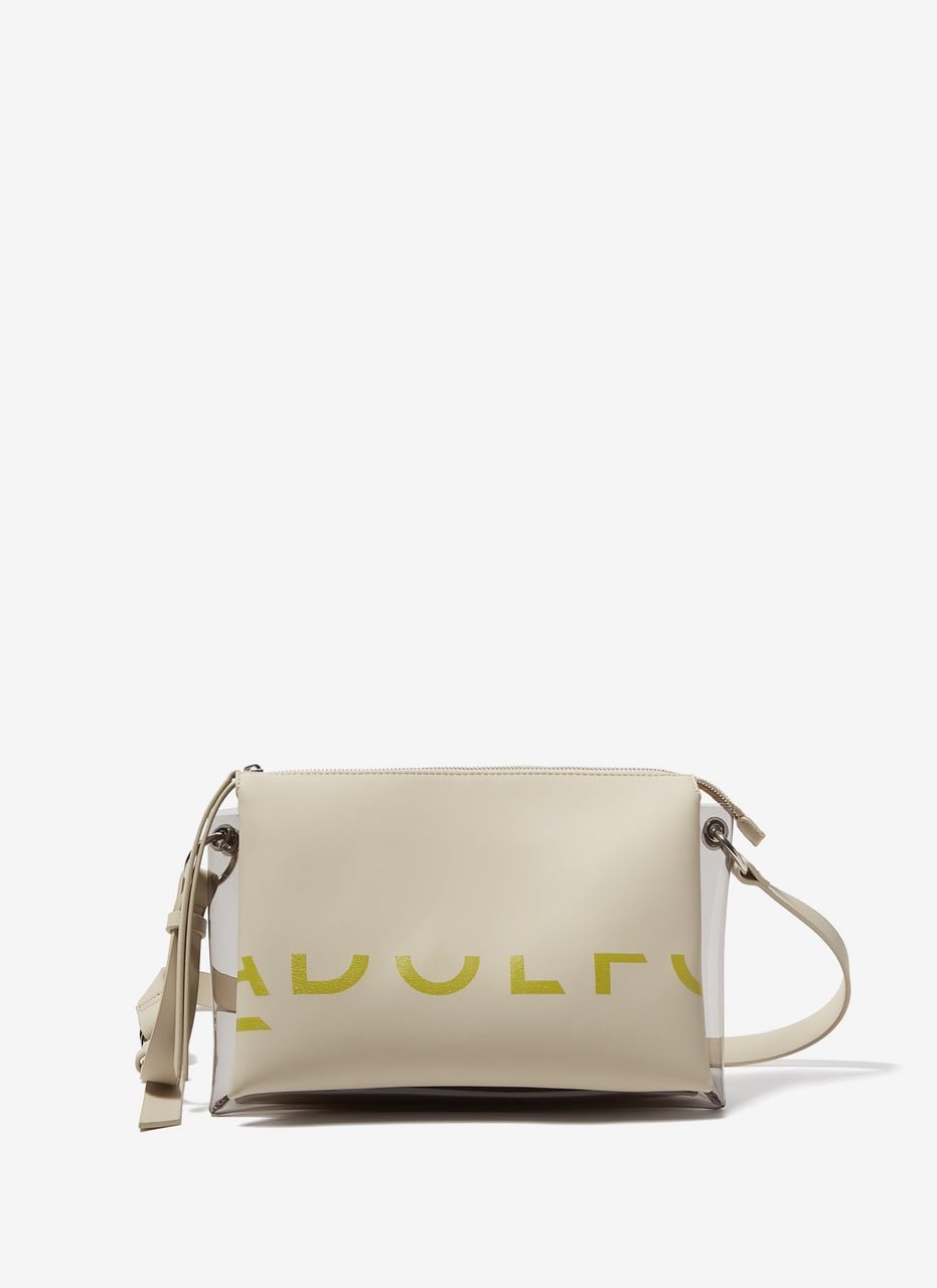 Women Bags | Beige Vegan-Leather Accordion Crossbody Bag by Spanish designer Adolfo Dominguez
