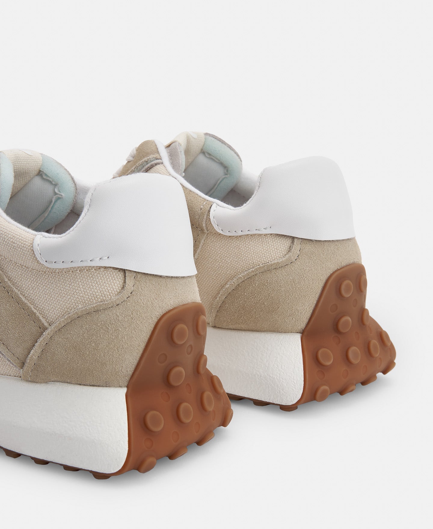 Women Shoes | Beige Vintage Leather Running Shoe by Spanish designer Adolfo Dominguez