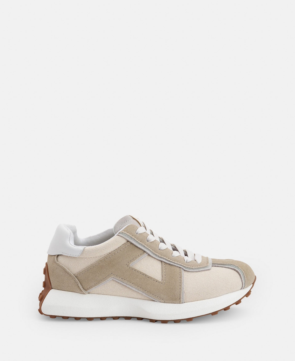 Women Shoes | Beige Vintage Leather Running Shoe by Spanish designer Adolfo Dominguez