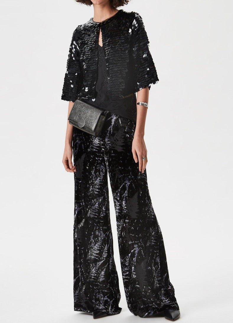 Women Unstructured Jacket | Black Cocktail Bolero Jacket by Spanish designer Adolfo Dominguez
