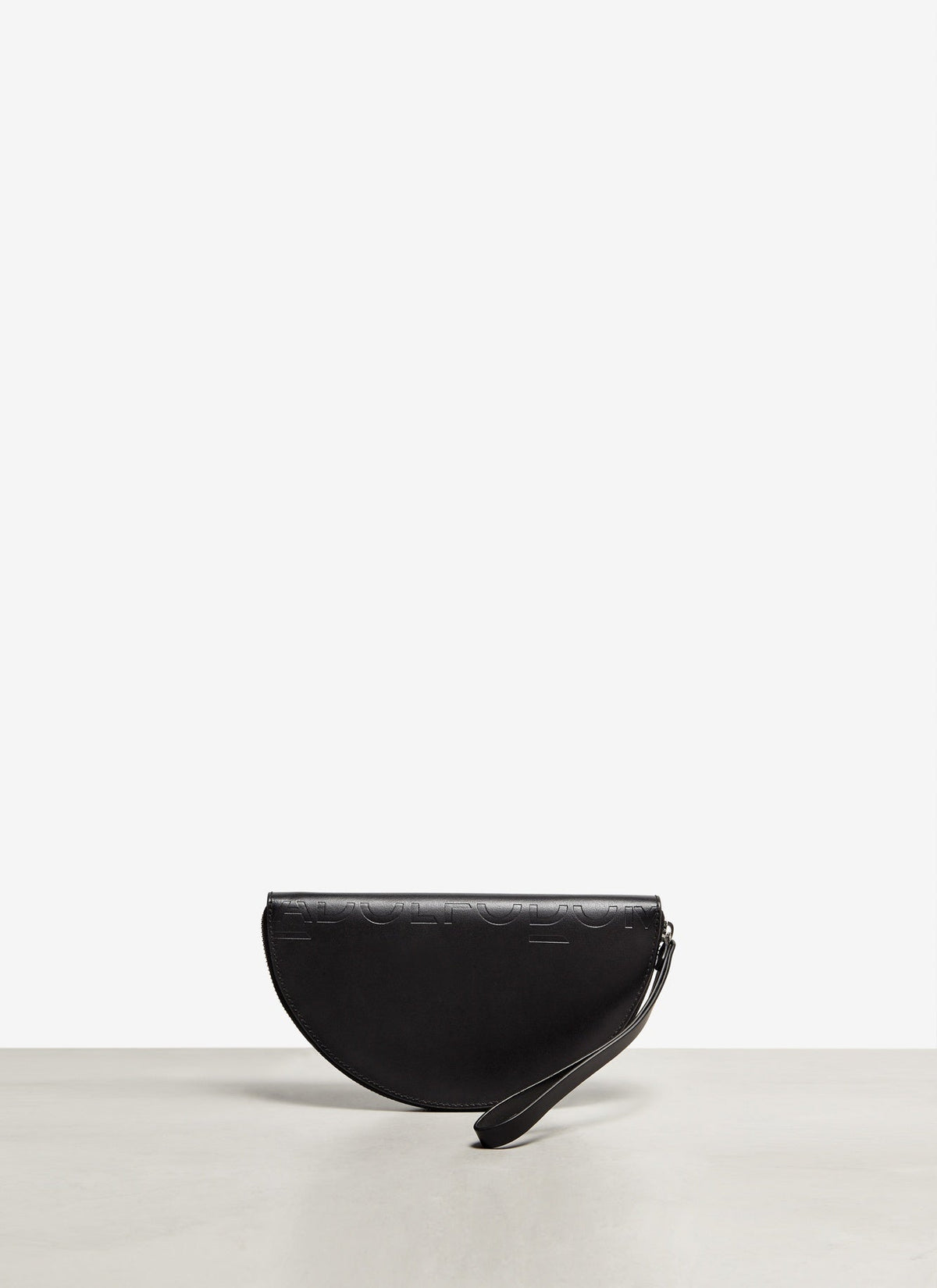 Women Wallet | Black Half-Moon Vachetta Leather Large Wallet by Spanish designer Adolfo Dominguez