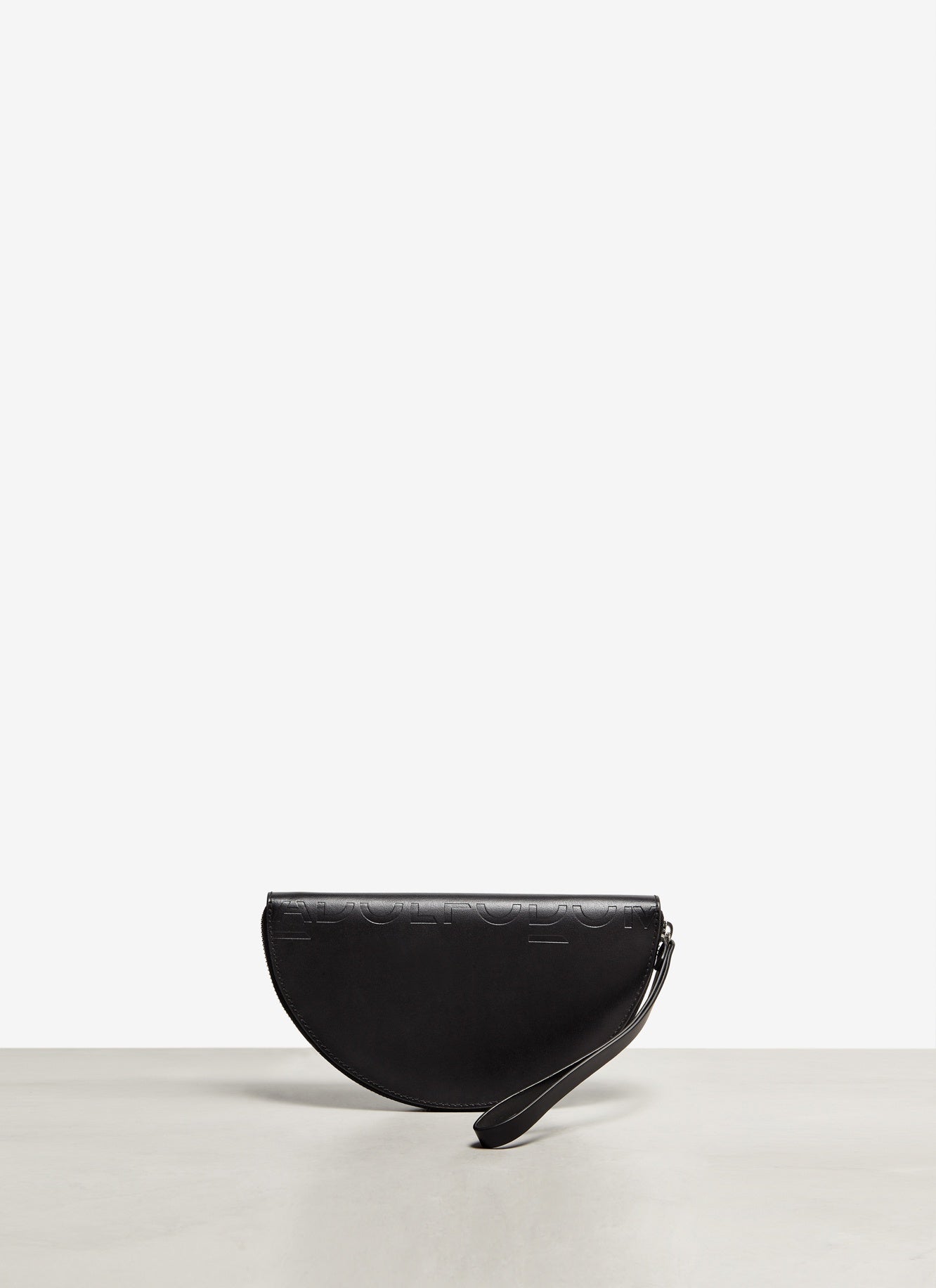 Women Wallet | Black Half-Moon Vachetta Leather Large Wallet by Spanish designer Adolfo Dominguez
