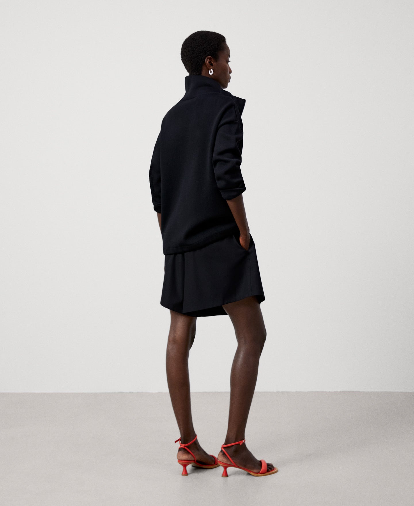 Women Knit Jacket | Black Knit Jacket by Spanish designer Adolfo Dominguez