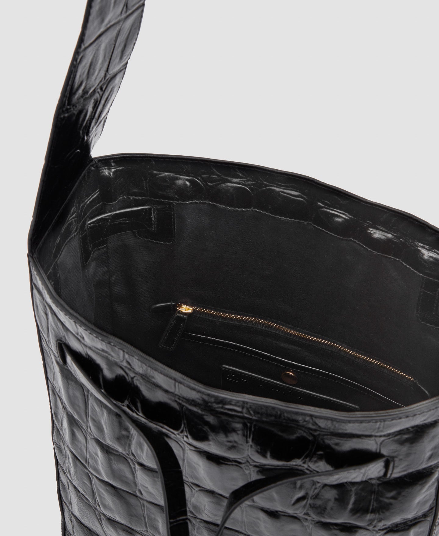 Women Leather Bag | Black Leather Hobo Bag by Spanish designer Adolfo Dominguez