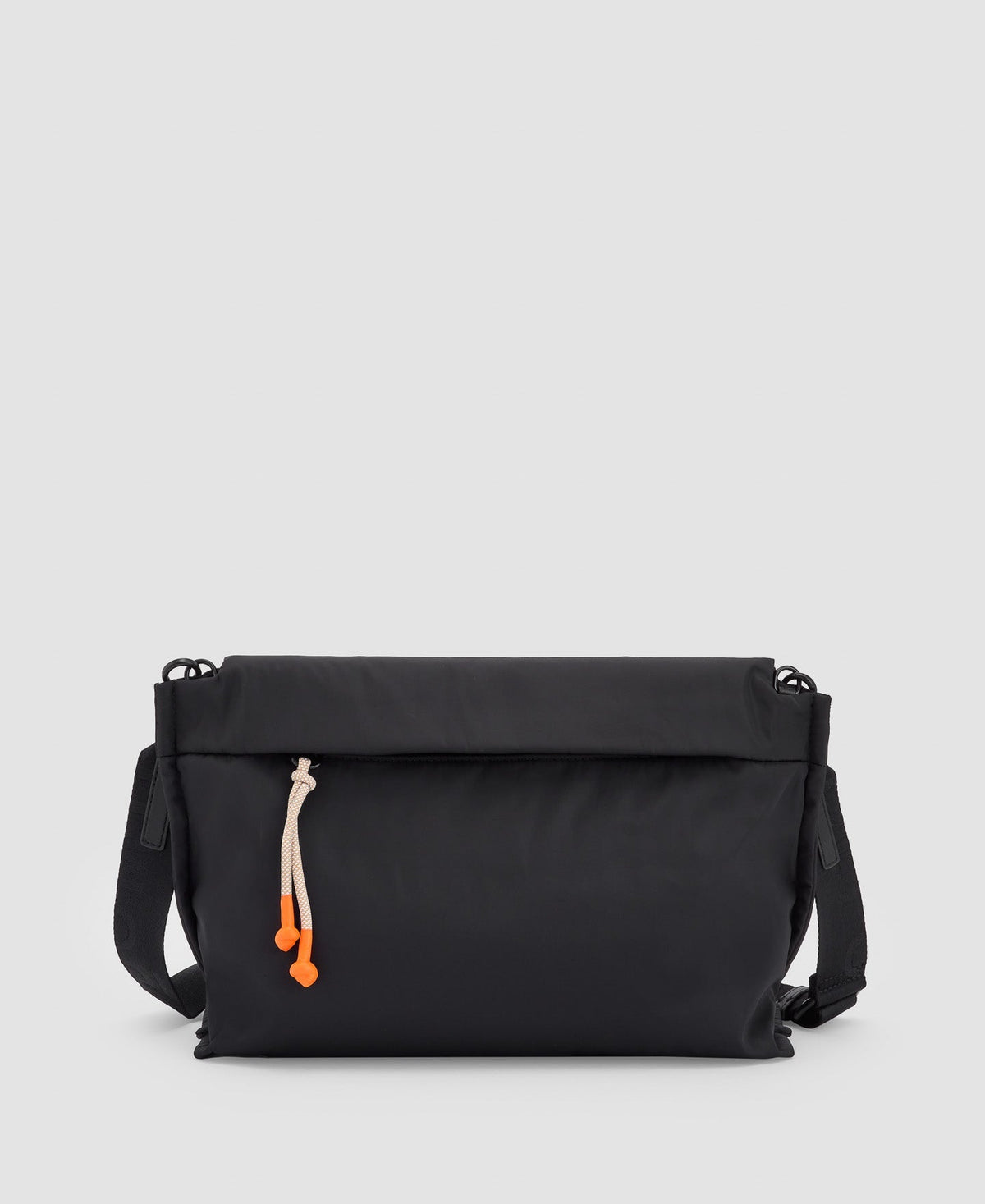 Women Bags | Black Medium Shoulder Bag by Spanish designer Adolfo Dominguez