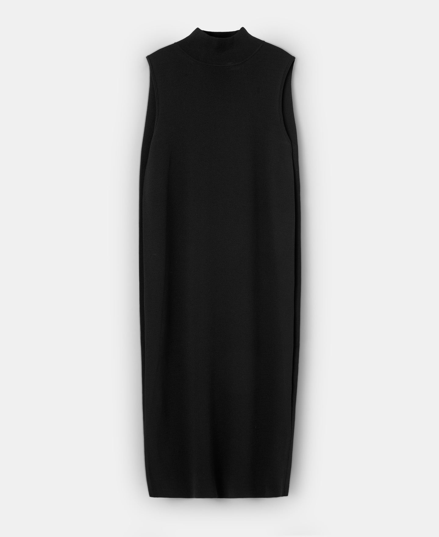 Women Dress | Black Midi Dress With Back Cape by Spanish designer Adolfo Dominguez