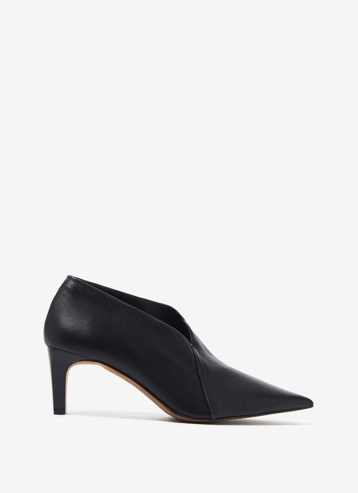 Women Shoes | Black Nappa Effect Asymmetric Ankle Boots by Spanish designer Adolfo Dominguez