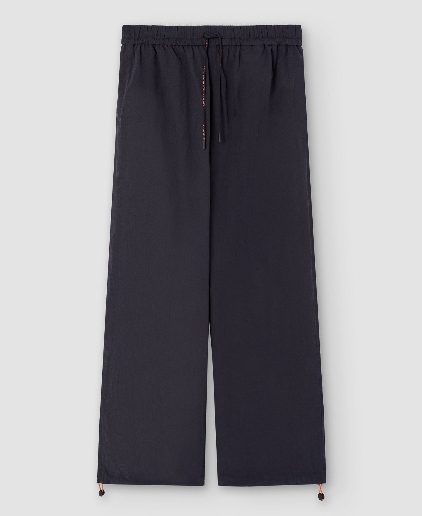 Men Trousers | Black Nylon Baggy Trousers by Spanish designer Adolfo Dominguez