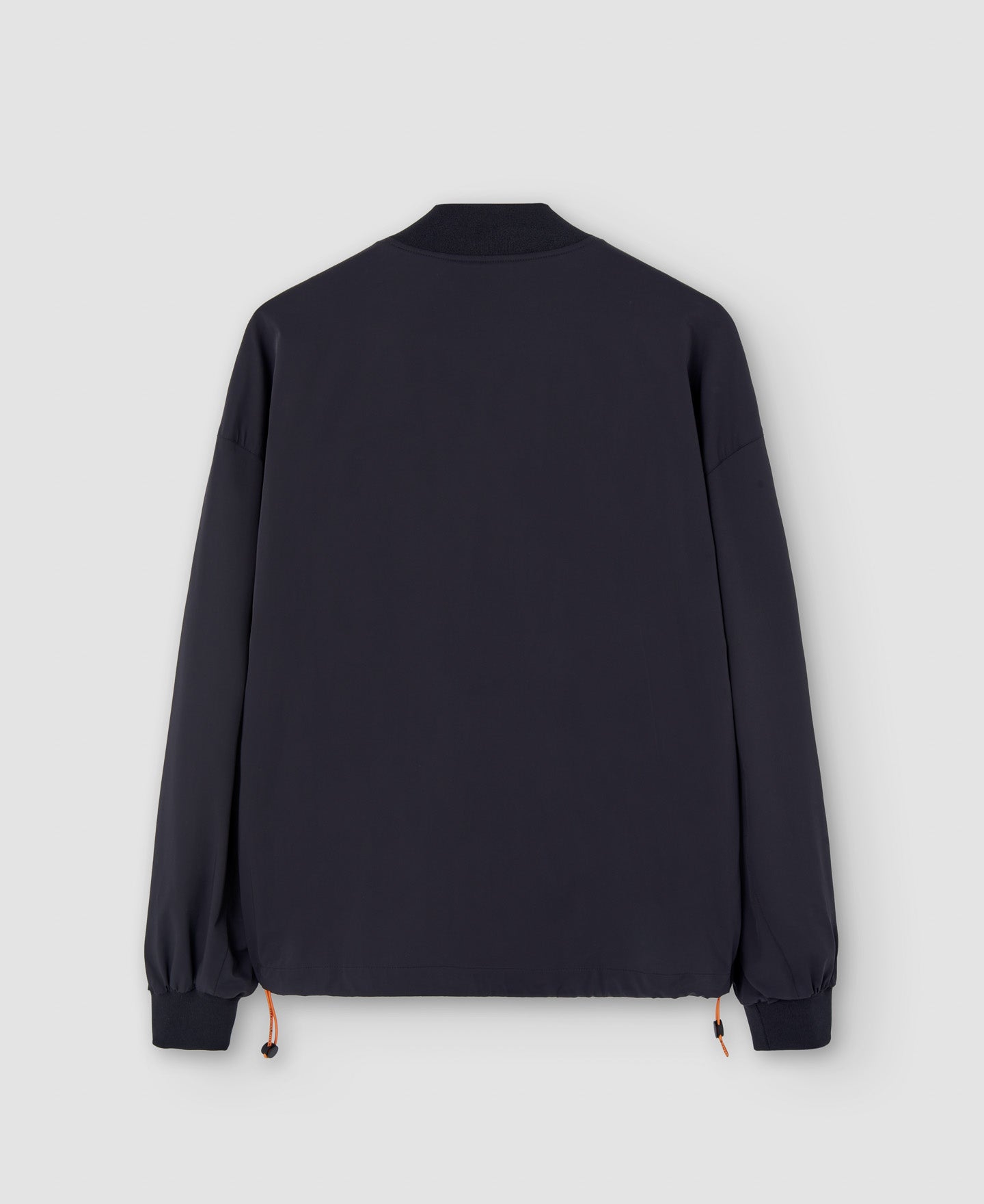 Men Jacket | Black Nylon Bomber With Backpack by Spanish designer Adolfo Dominguez