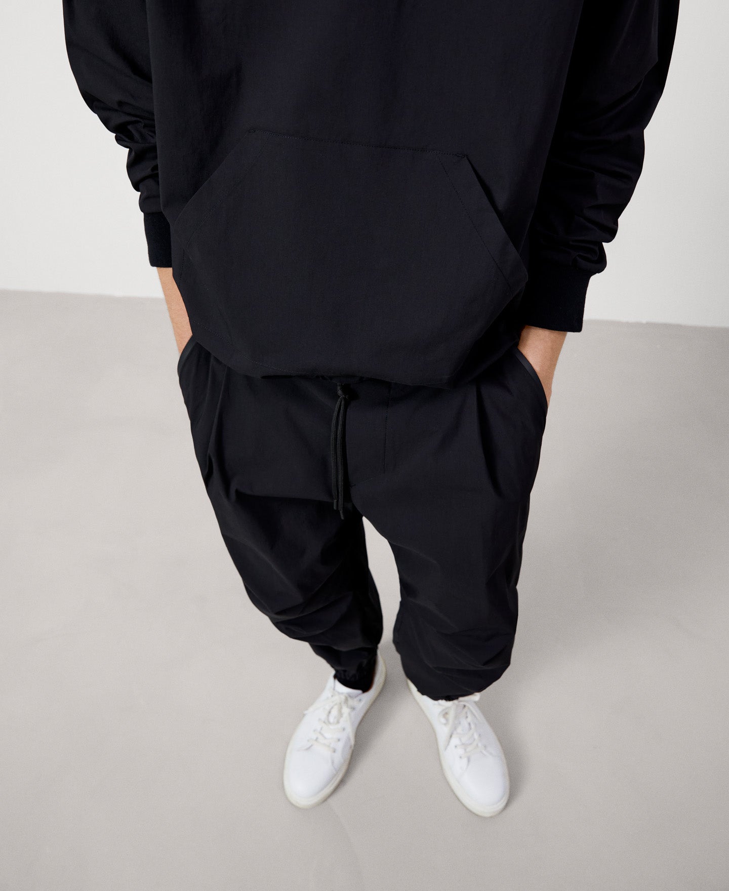 Men Jumper | Black Organic Cotton Crew Neck Sweatshirt by Spanish designer Adolfo Dominguez