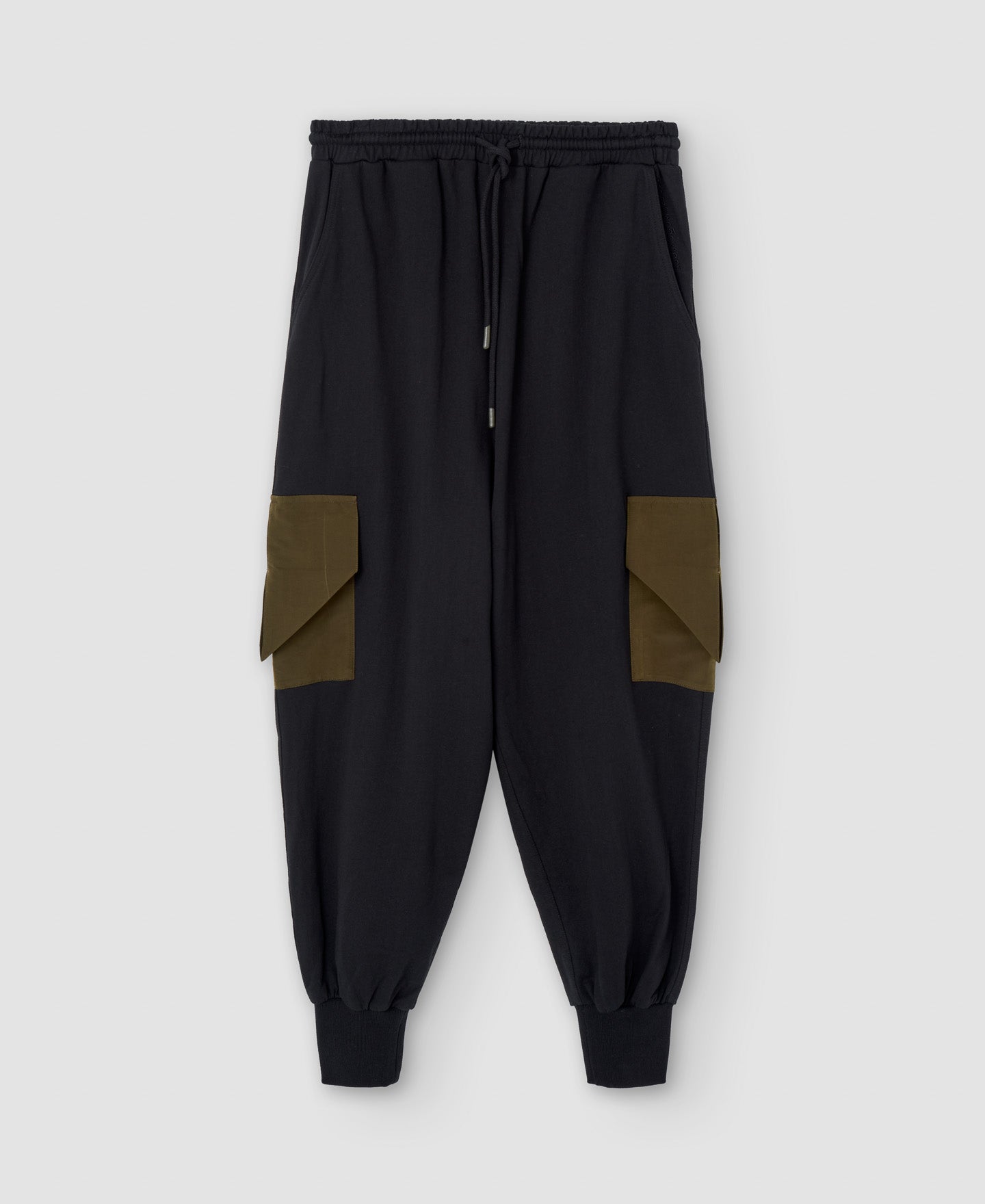 Women Trousers | Black Plush Jogger Trousers by Spanish designer Adolfo Dominguez