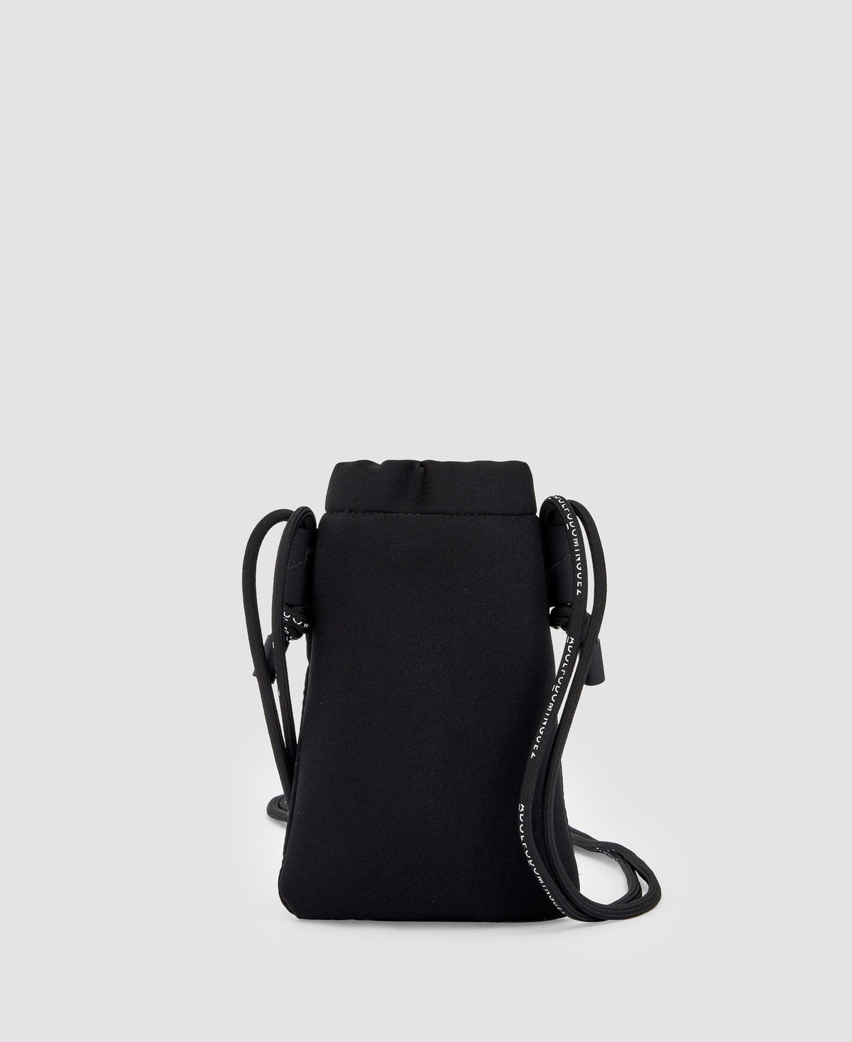 Men Bags | Black Print Crackle Print Mobile Phone Holder by Spanish designer Adolfo Dominguez