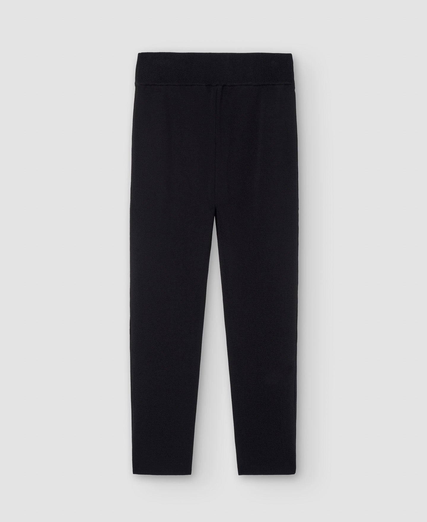 Women Trousers | Black Recycled Nylon Skinny Trousers by Spanish designer Adolfo Dominguez