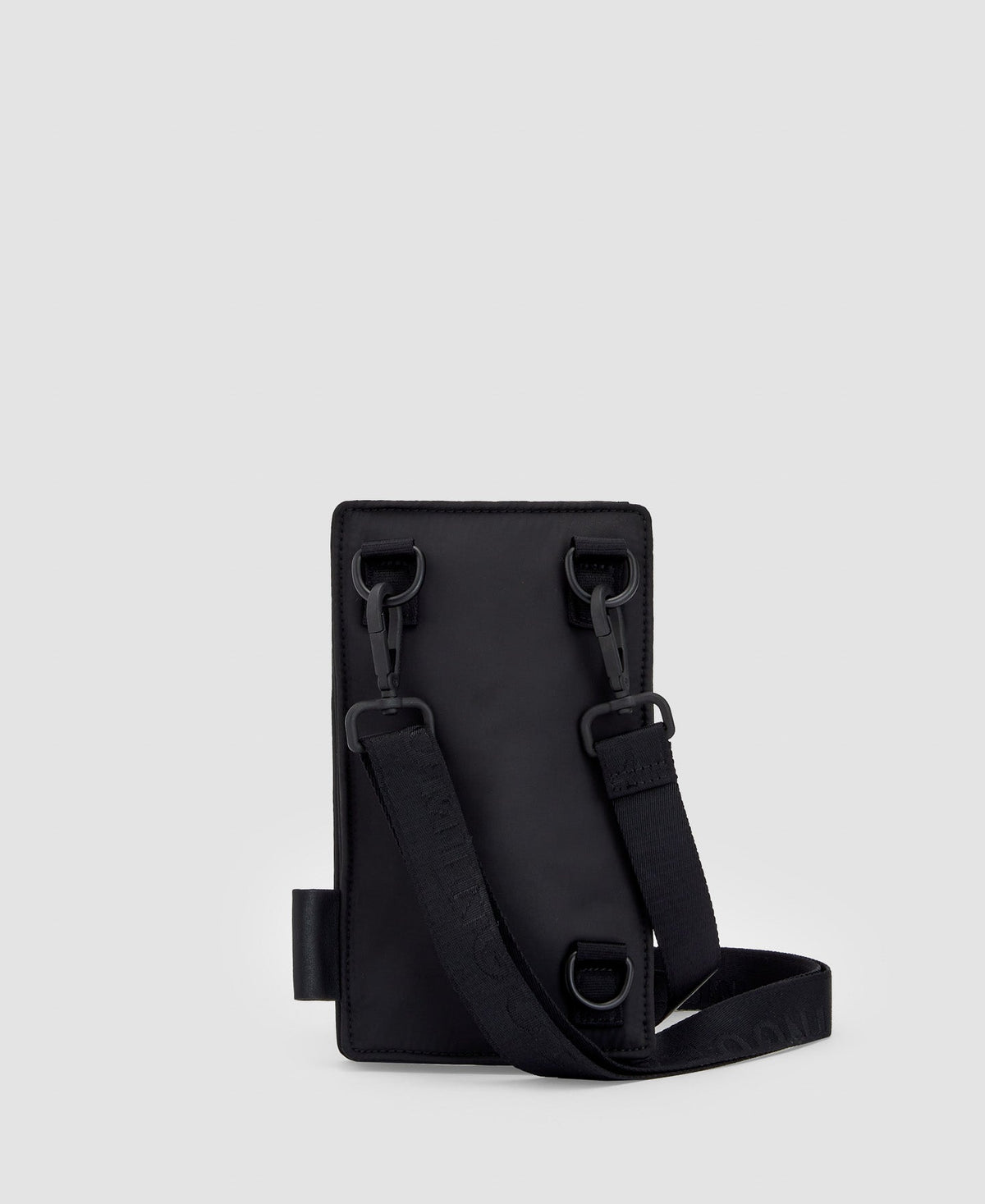Men Bags | Black Recycled Polyester Mini Bag by Spanish designer Adolfo Dominguez