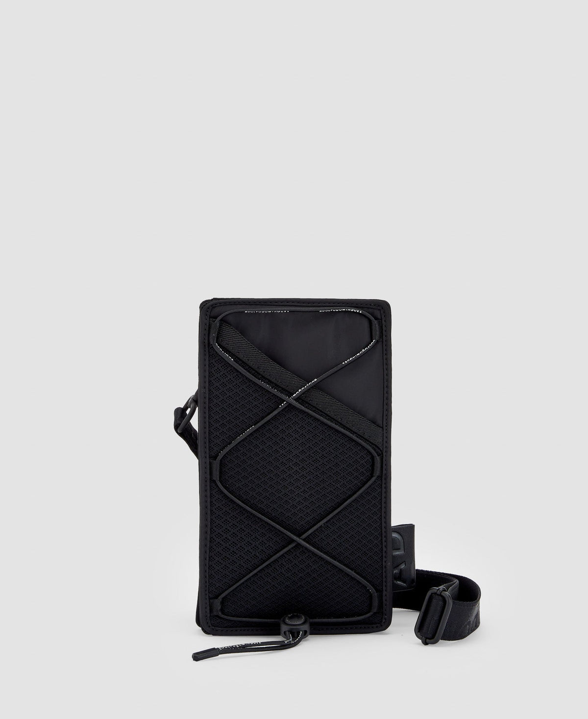 Men Bags | Black Recycled Polyester Mini Bag by Spanish designer Adolfo Dominguez