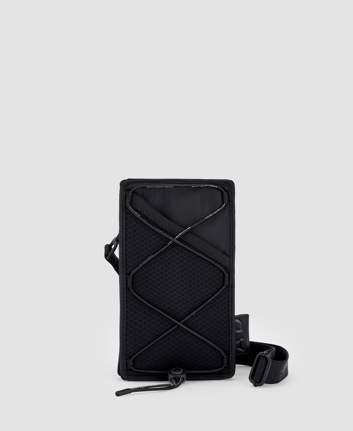 Men Bags | Black Recycled Polyester Mini Bag by Spanish designer Adolfo Dominguez