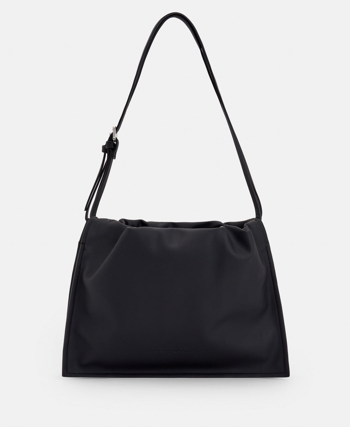 Women Bags | Black Recycled Polyurethane Bag by Spanish designer Adolfo Dominguez