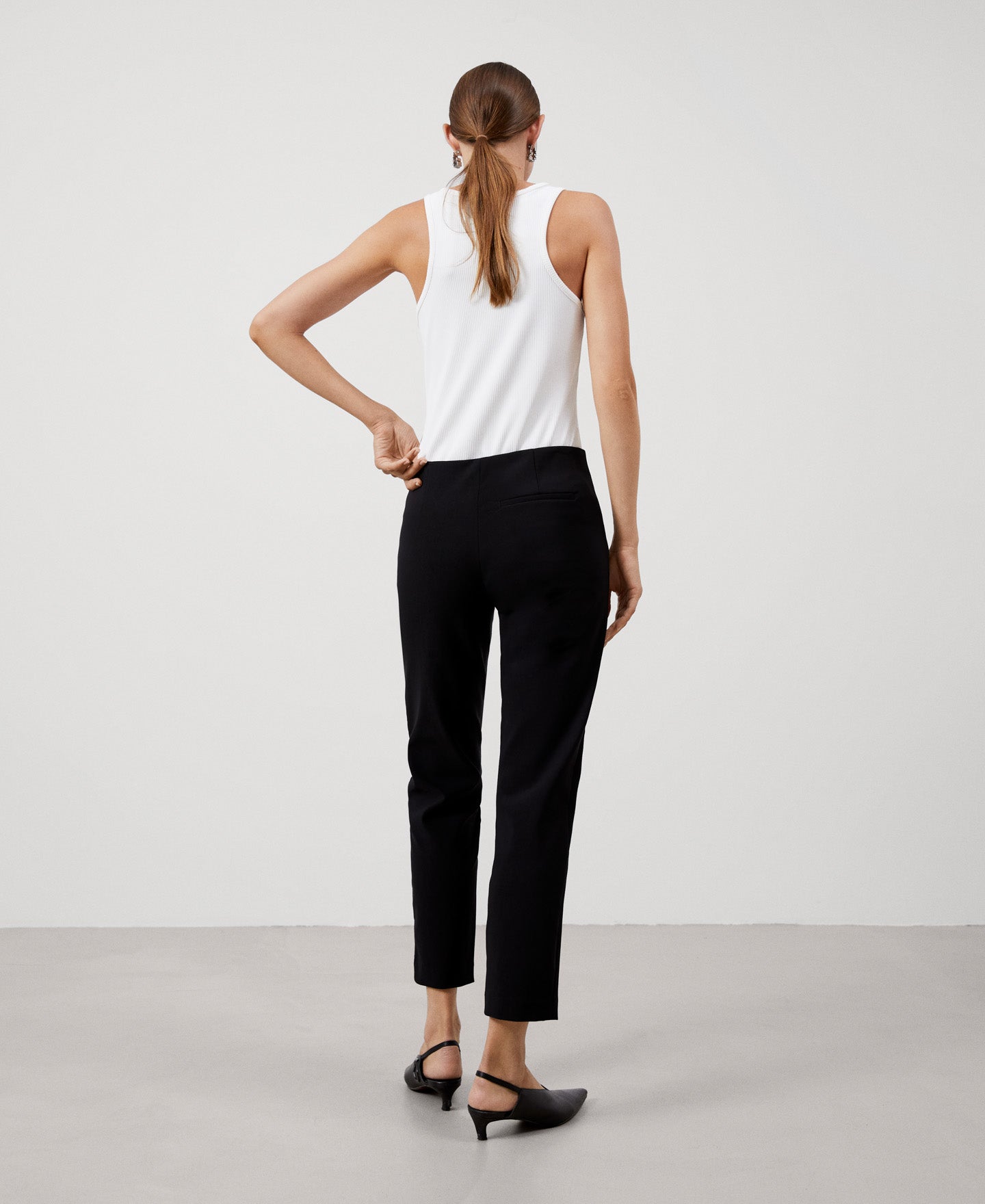 Women Trousers | Black Skinny Jeans by Spanish designer Adolfo Dominguez