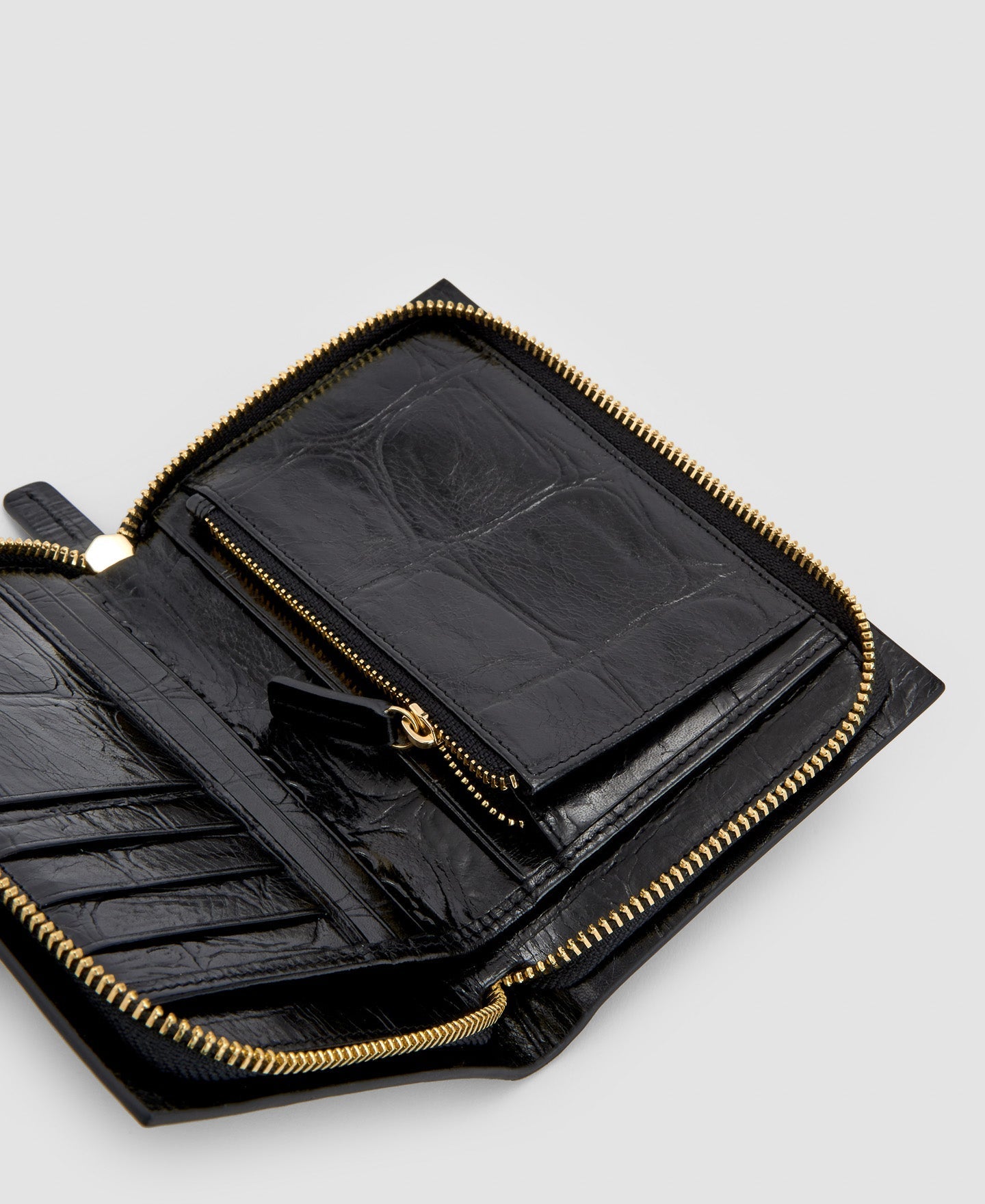 Women Wallet | Black Small Wallet In Coco Leather by Spanish designer Adolfo Dominguez