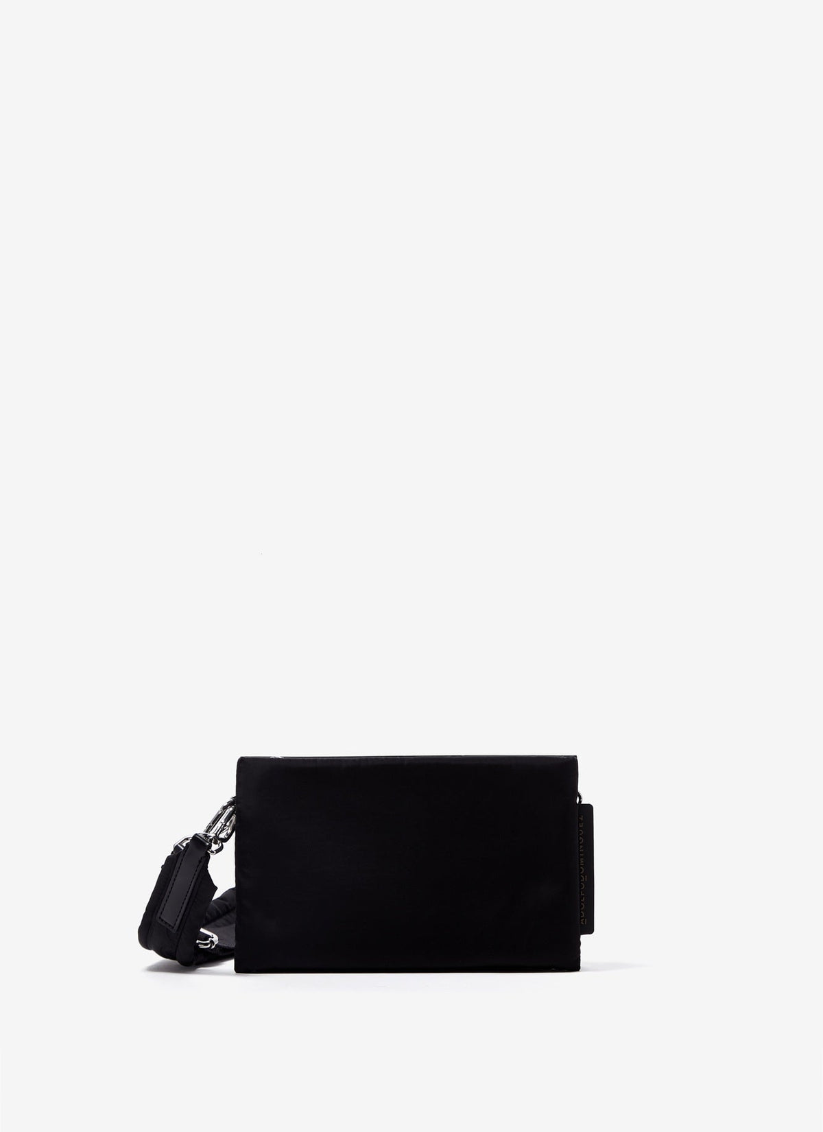 Women Bags | Black Technical Nylon Padded Crossbody Bag by Spanish designer Adolfo Dominguez