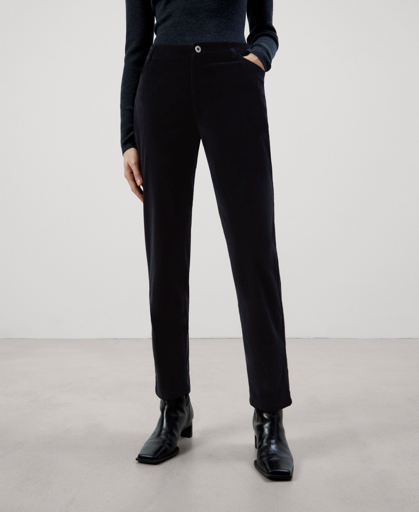 Women Trousers | Black Trousers by Spanish designer Adolfo Dominguez