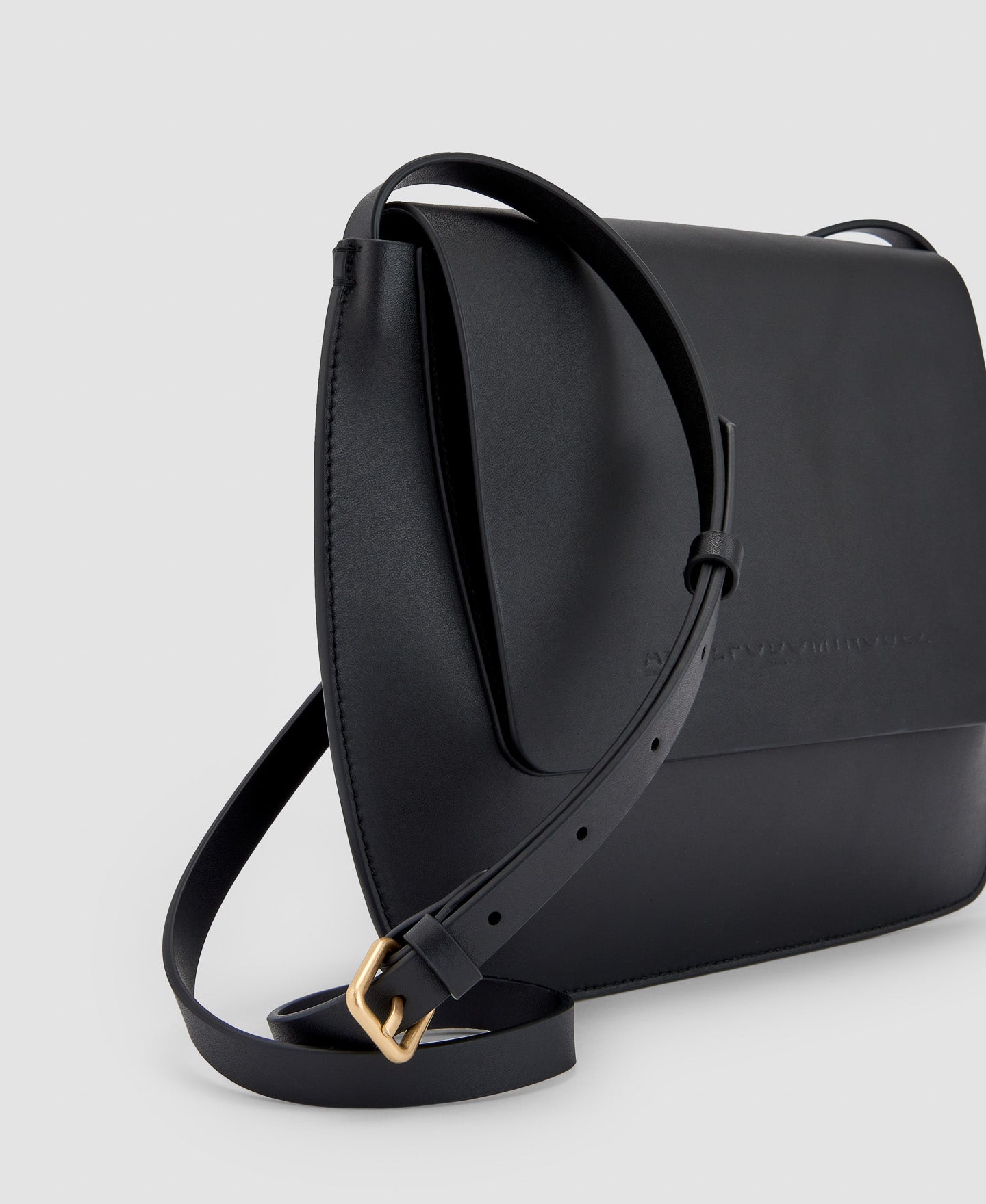 Women Leather Bag | Black Vachetta Shoulder Bag by Spanish designer Adolfo Dominguez