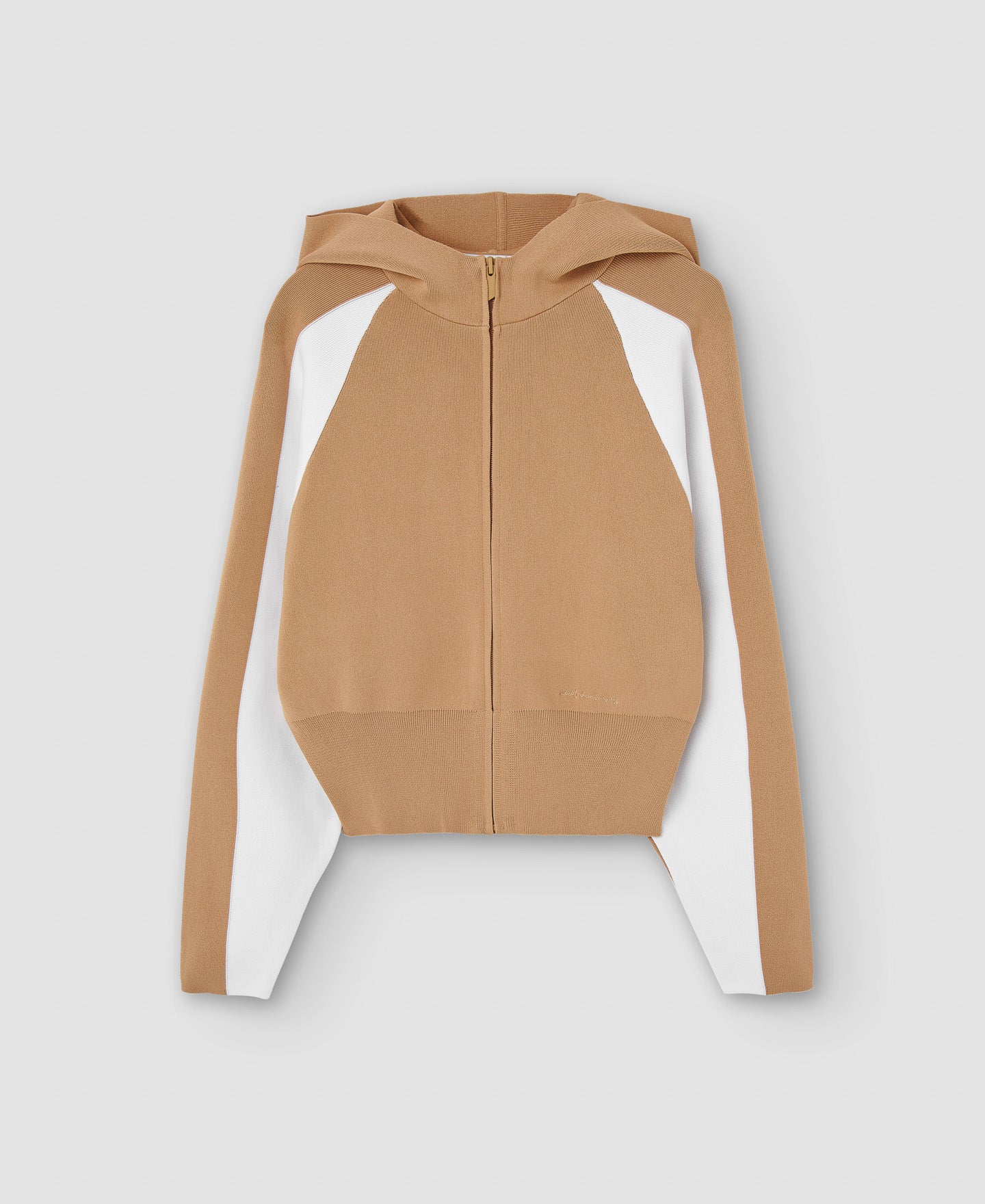 Women Knit Jacket | Black/Camel Viscose And Nylon Japanese Sleeve Jacket by Spanish designer Adolfo Dominguez