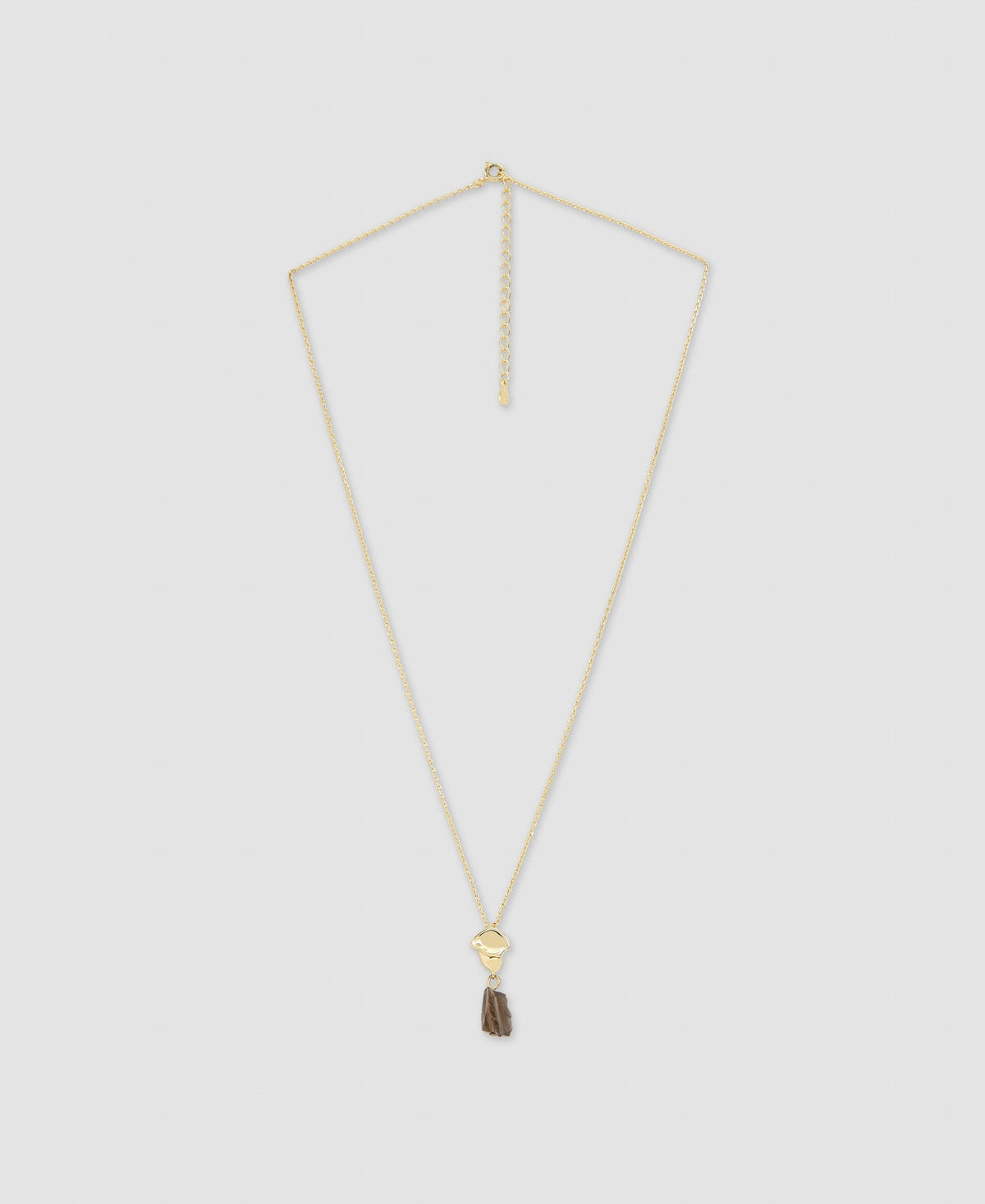 Women Necklace | Black/Gold Silver And Natural Stone Necklace by Spanish designer Adolfo Dominguez