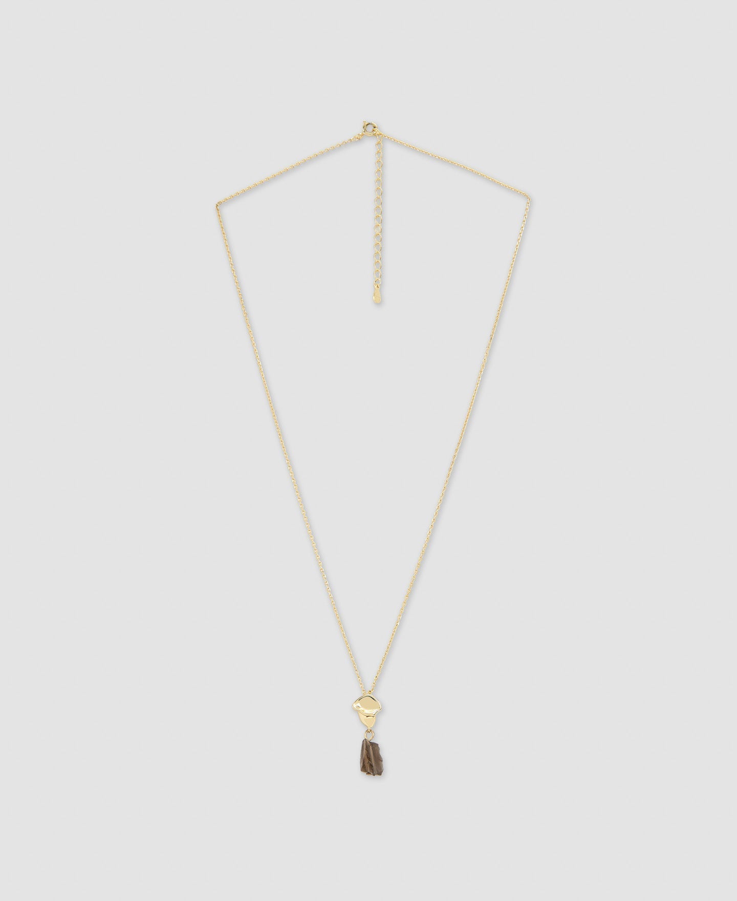 Women Necklace | Black/Gold Silver And Natural Stone Necklace by Spanish designer Adolfo Dominguez