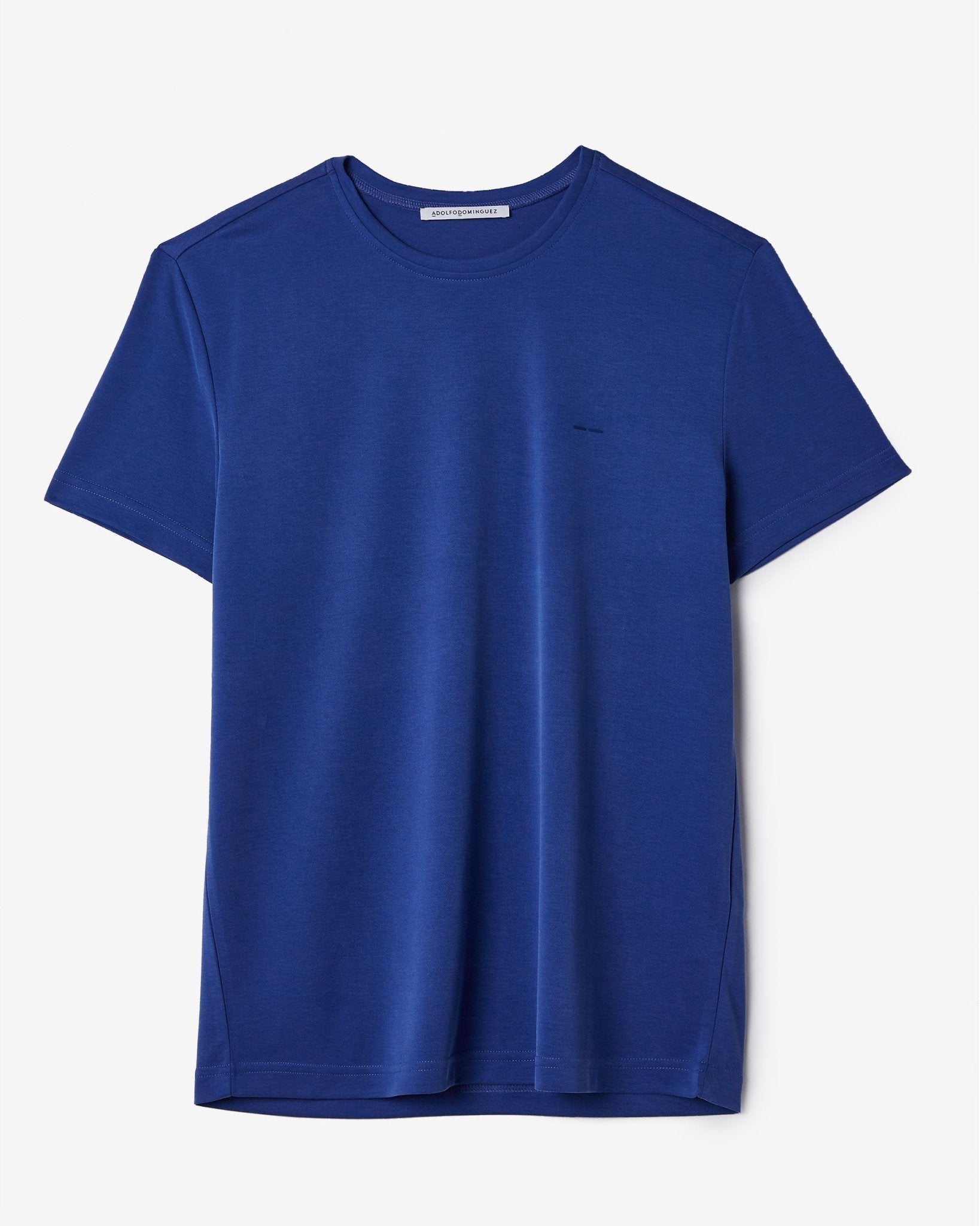 Men T-Shirt (Short Sleeve) | Blue Mallard Modal T-Shirt by Spanish designer Adolfo Dominguez