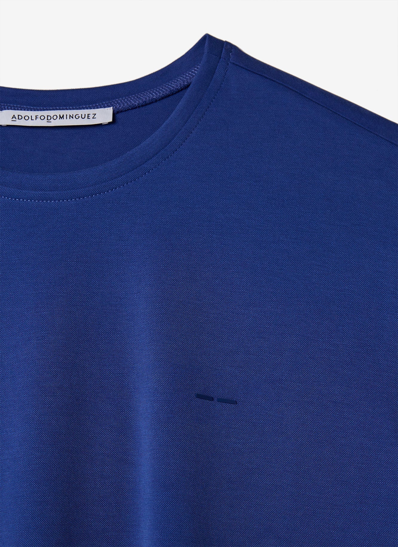 Men T-Shirt (Short Sleeve) | Blue Mallard Modal T-Shirt by Spanish designer Adolfo Dominguez