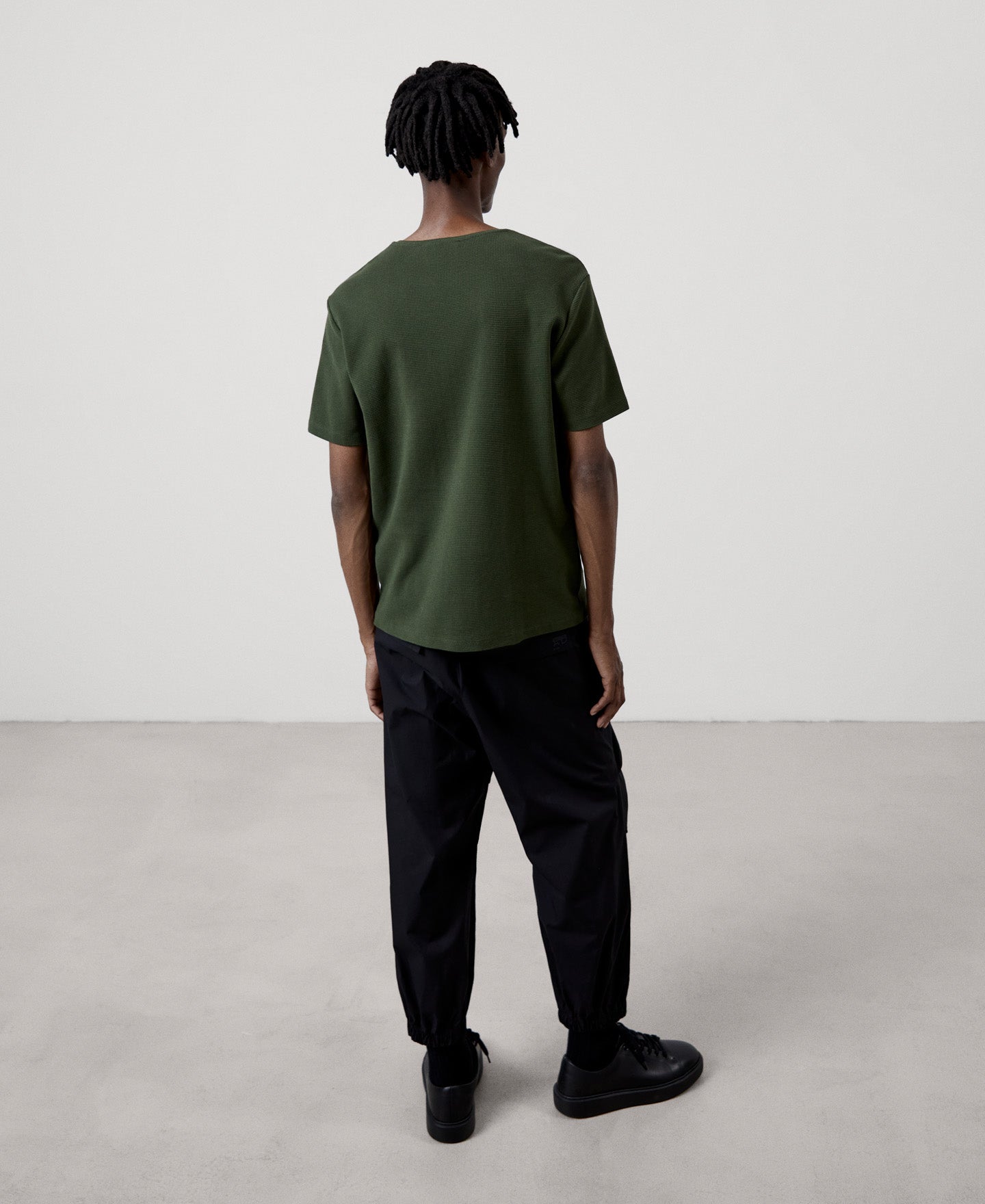 Men T-Shirt (Short Sleeve) | Bottle Green T-Shirt by Spanish designer Adolfo Dominguez