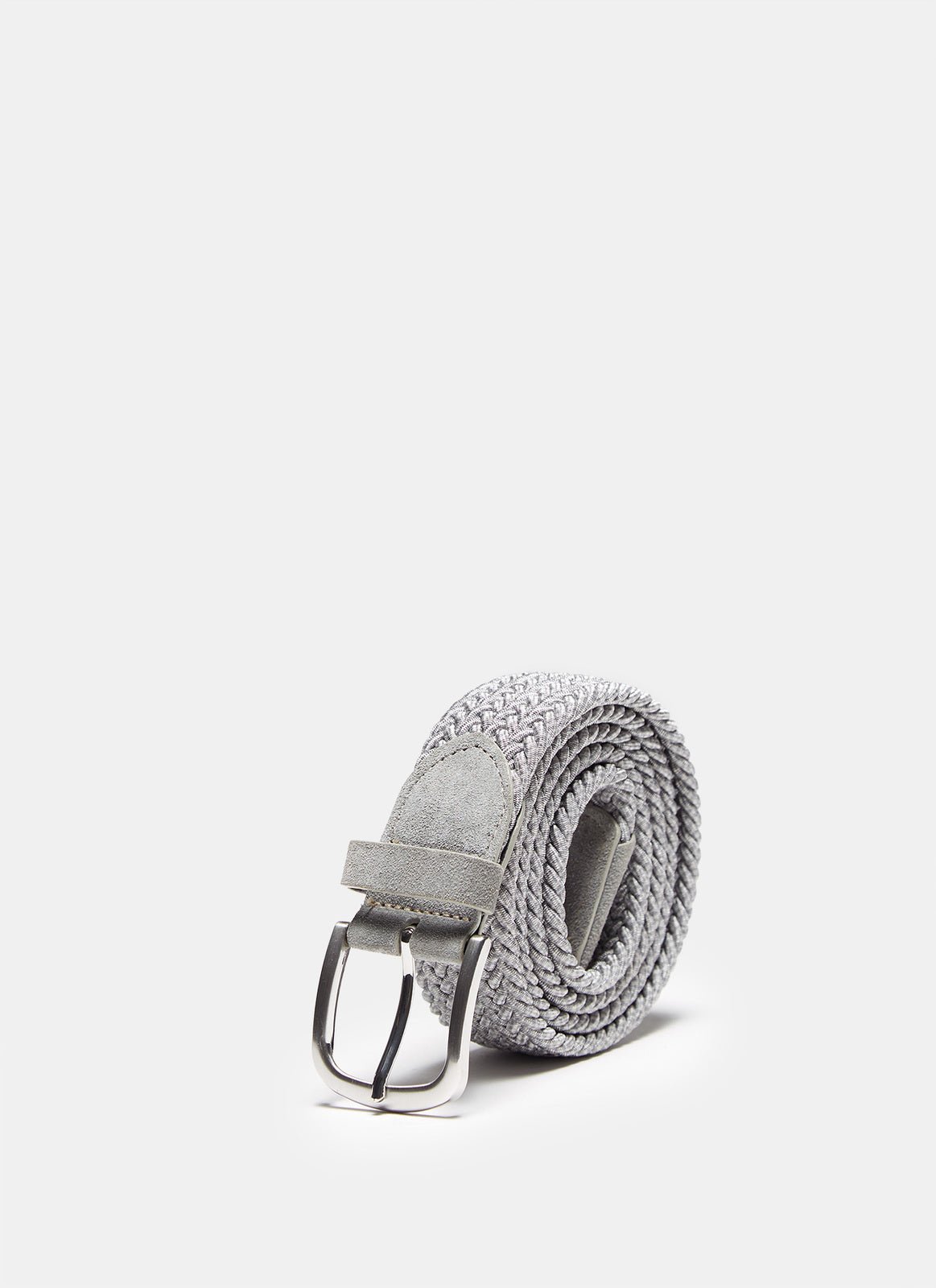 Men Belt | Braided Belt With Suede Detail by Spanish designer Adolfo Dominguez