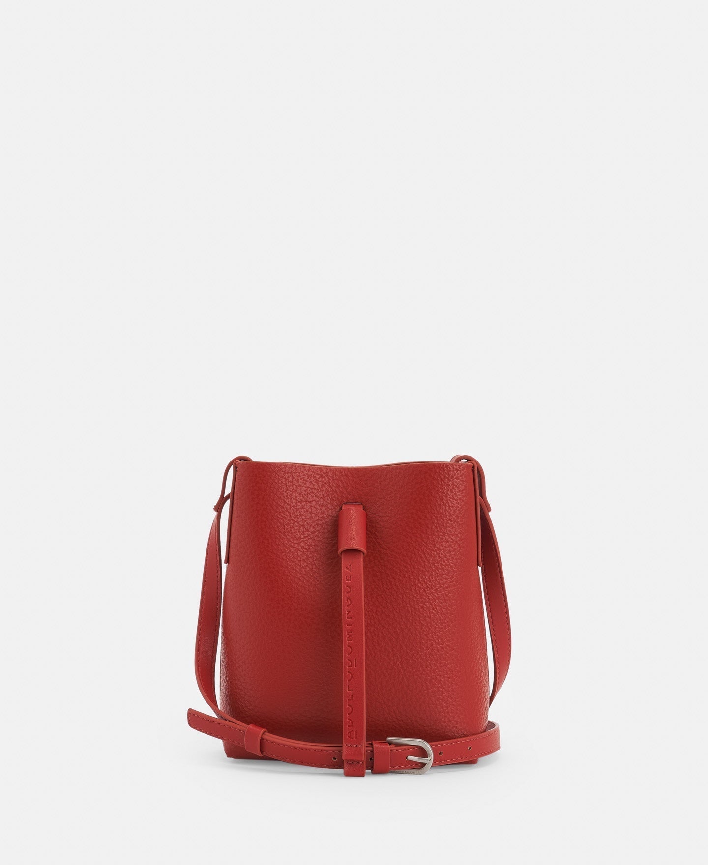 Women Bags | Brick Red Recycled Material Mini Bag by Spanish designer Adolfo Dominguez