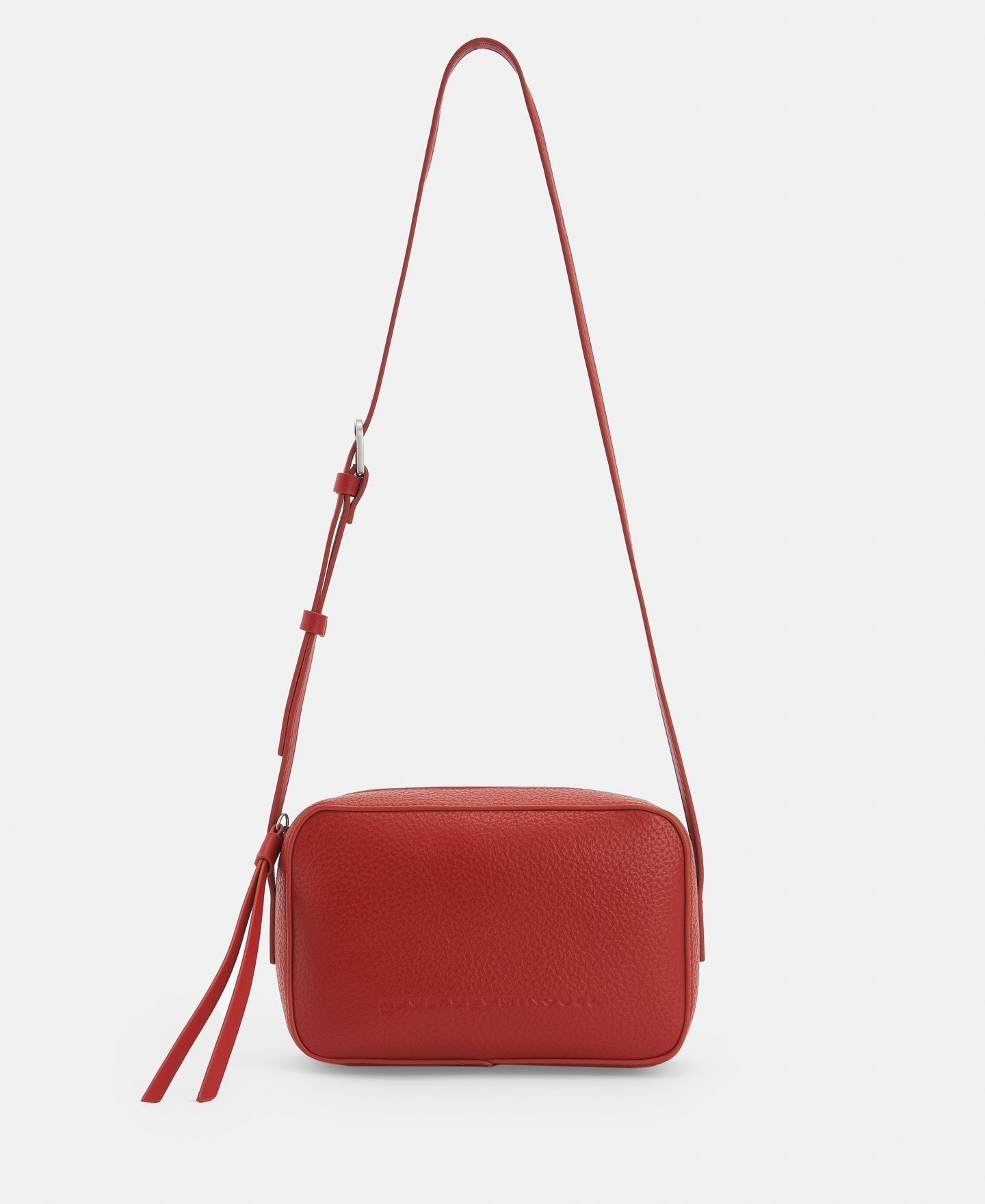 Women Bags | Brick Red Recycled Material Shoulder Bag by Spanish designer Adolfo Dominguez