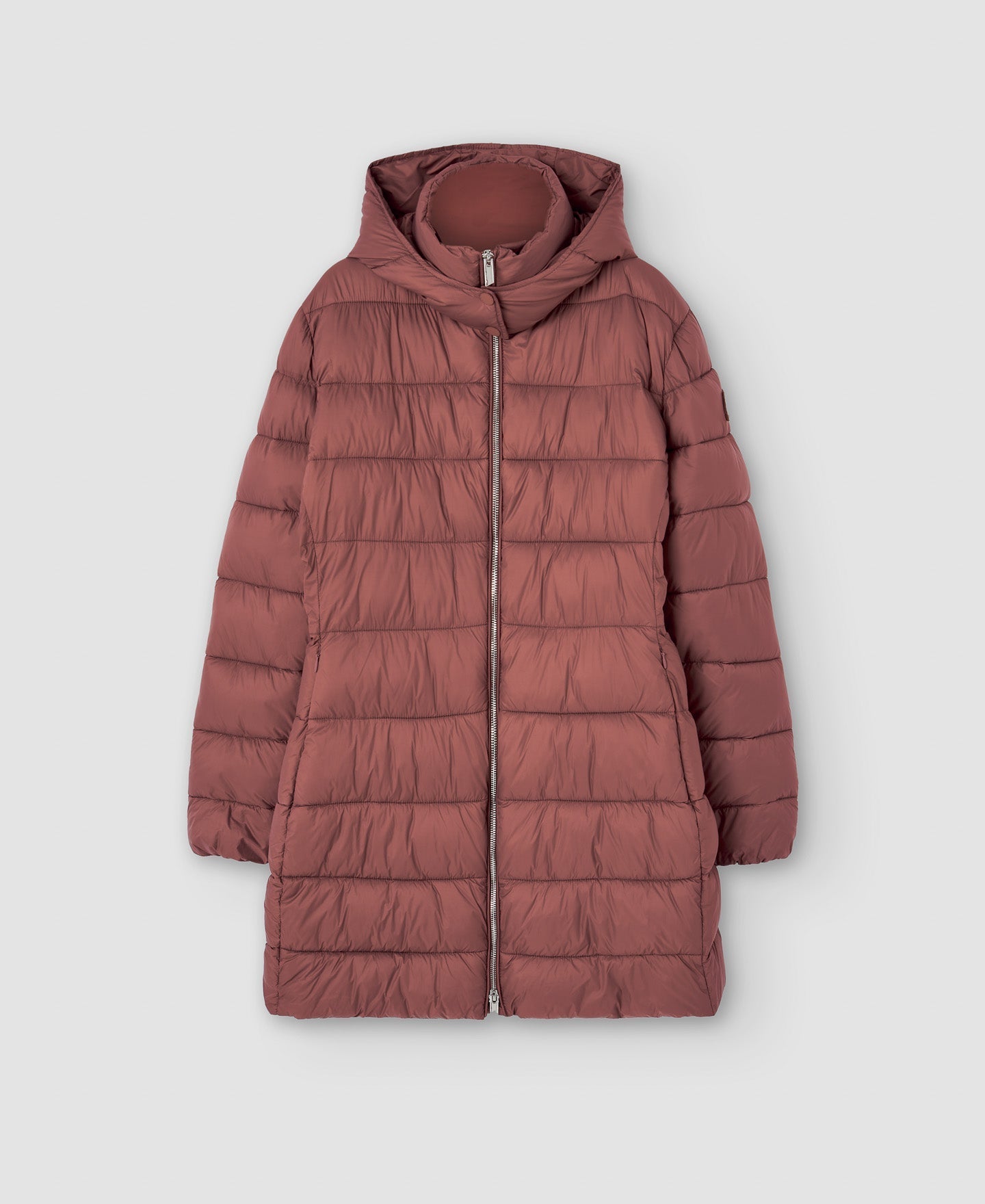 Women Long Jacket | Brown Anorak by Spanish designer Adolfo Dominguez