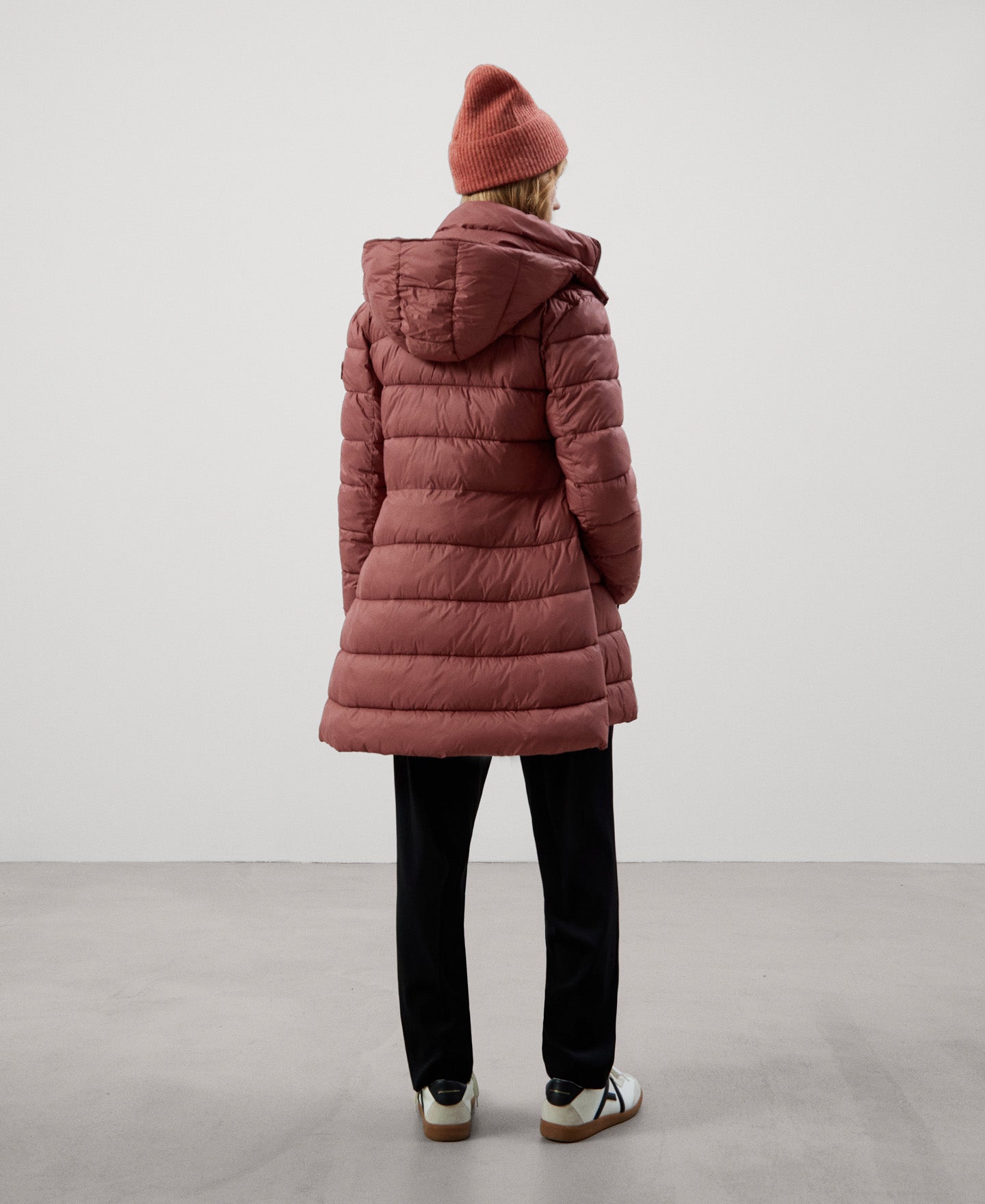 Women Long Jacket | Brown Anorak by Spanish designer Adolfo Dominguez